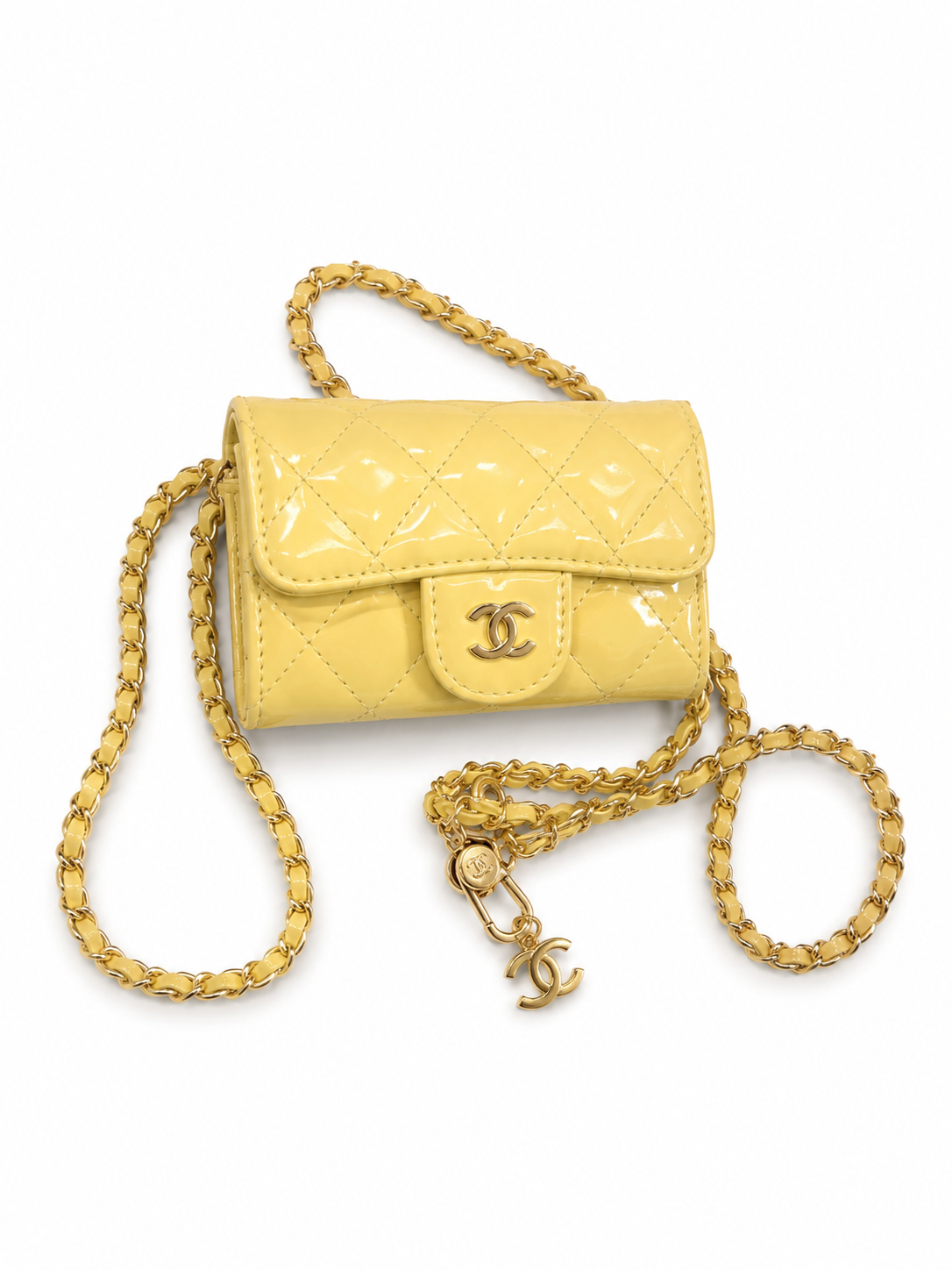 Mini sac cc jaune