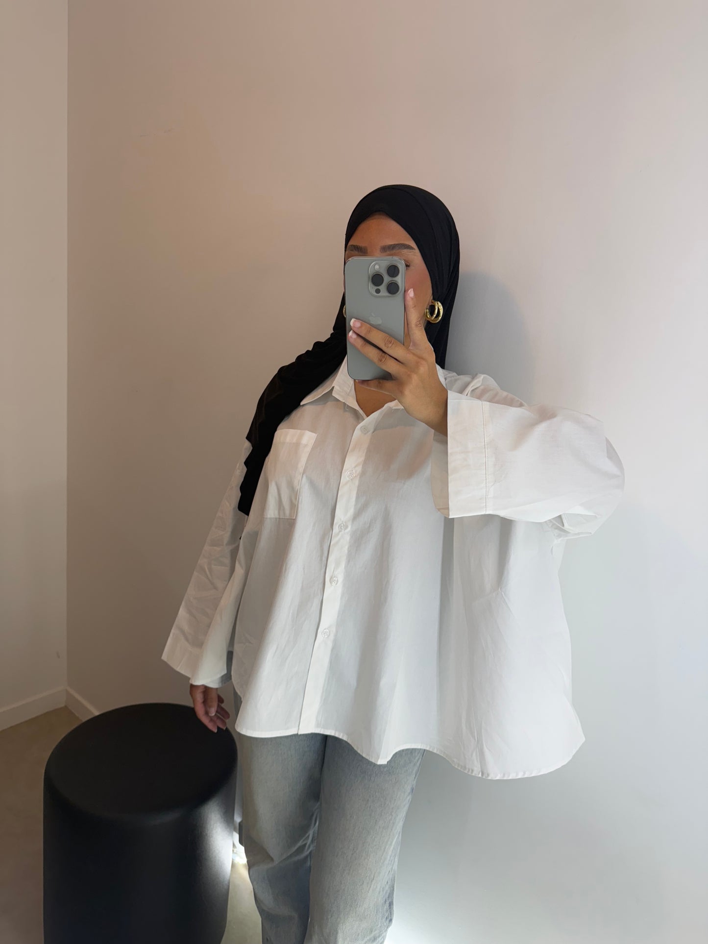 Chemise blanche oversize