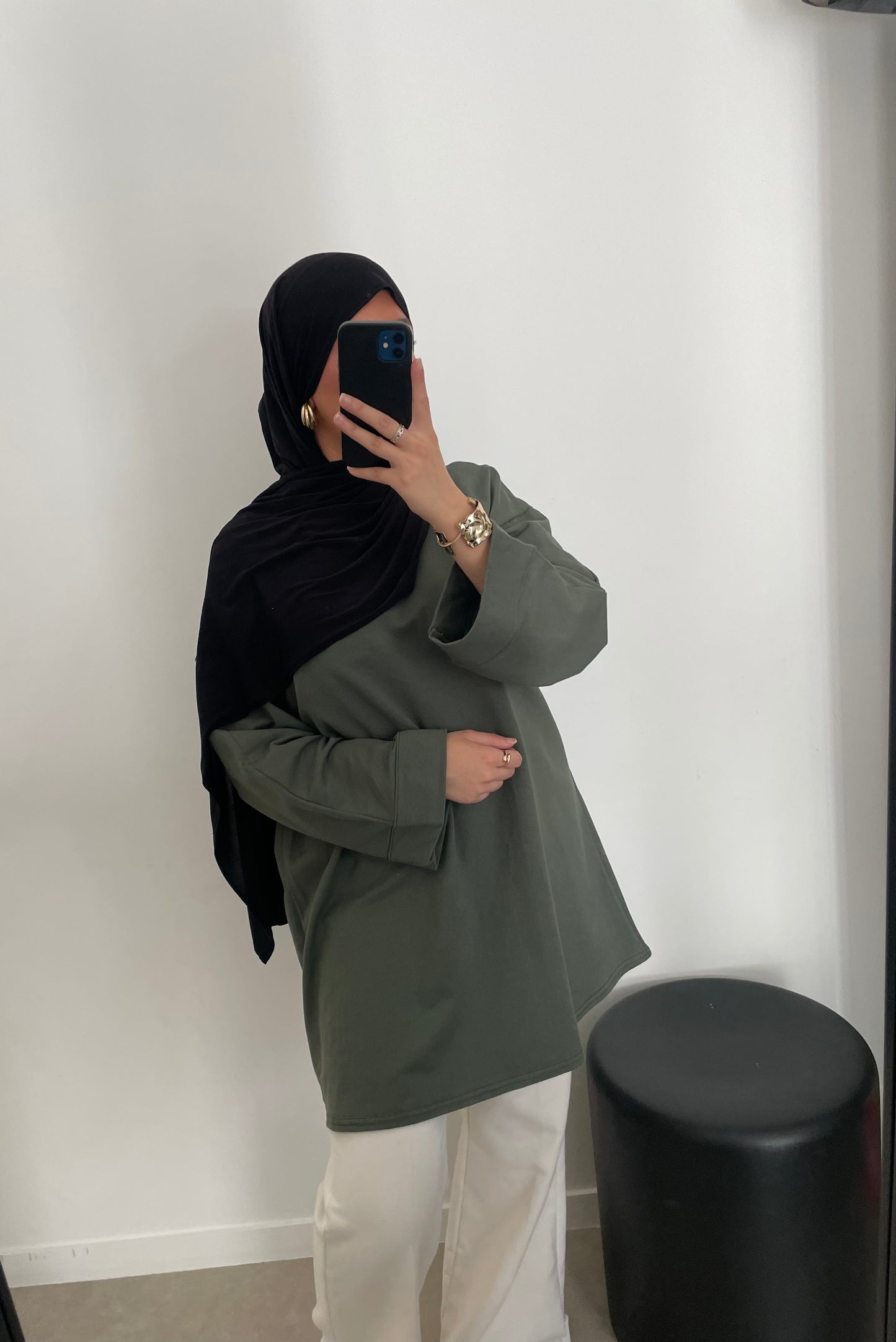 Tee shirt oversize vert