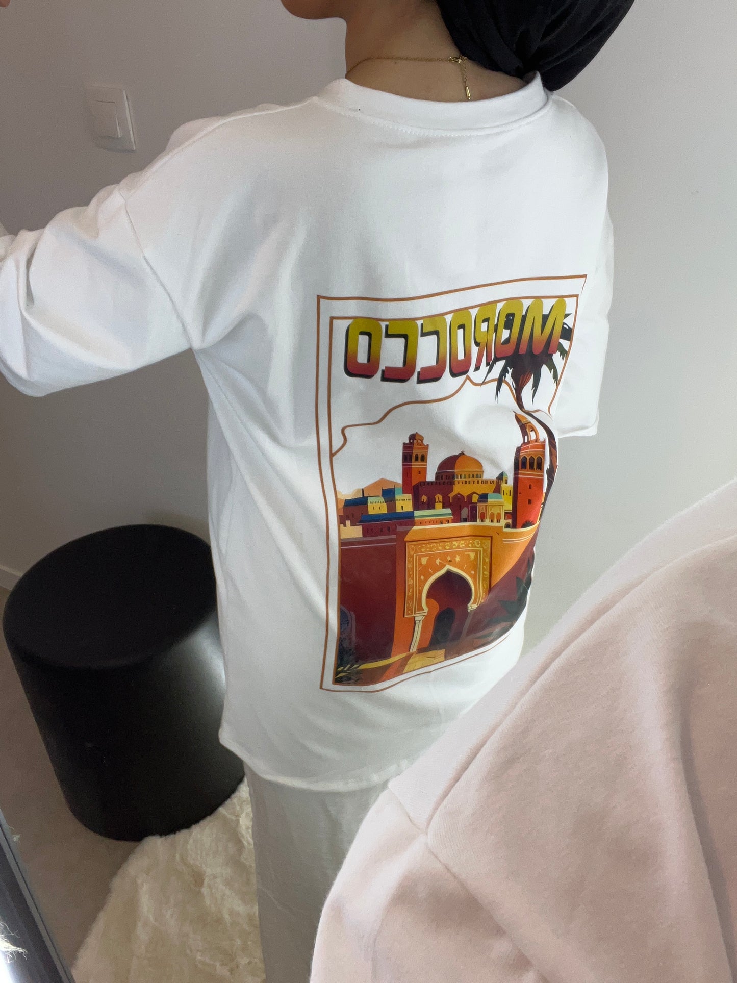 Tee shirt oversize blanc MAROC