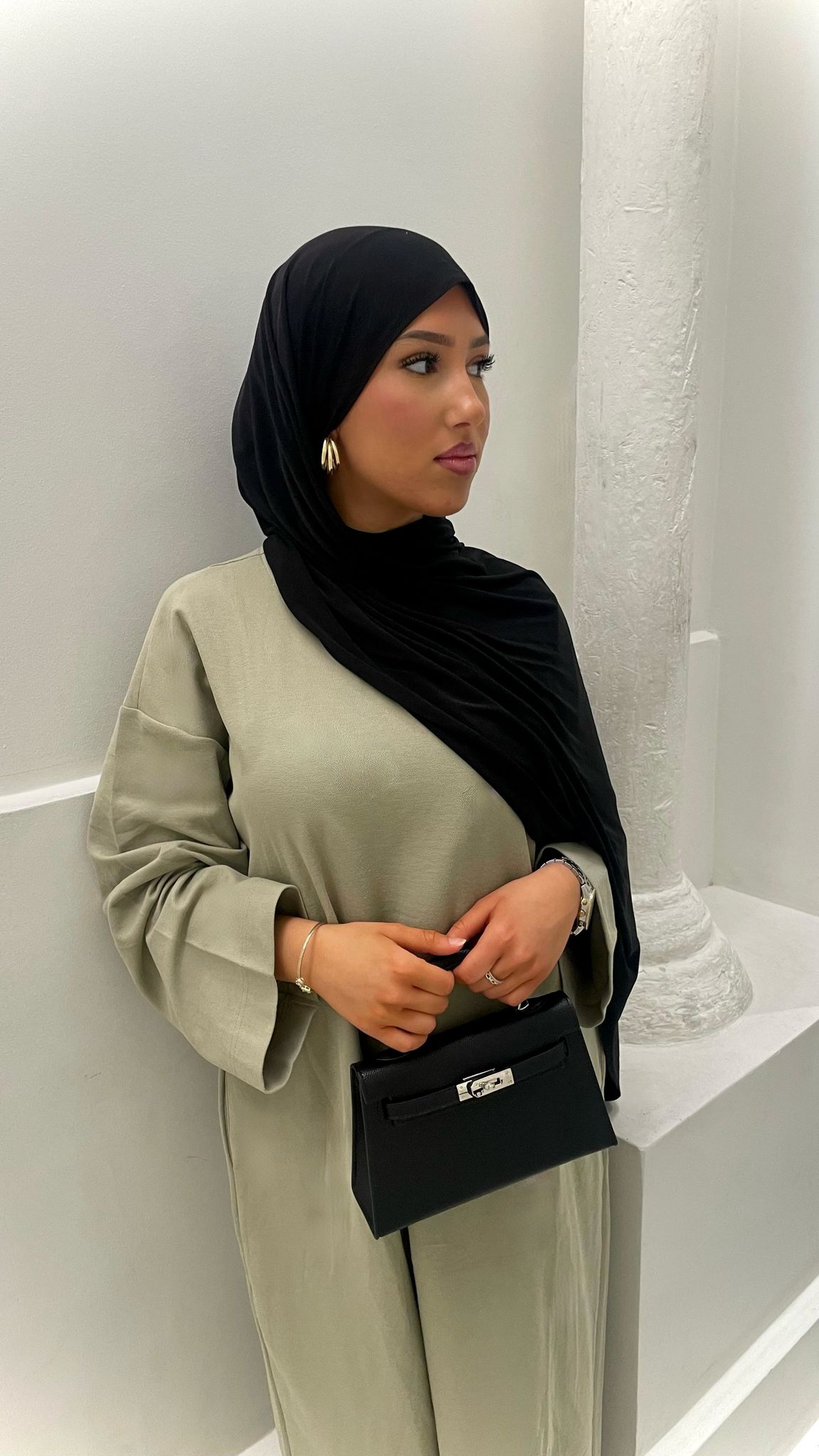 Robe vert olive