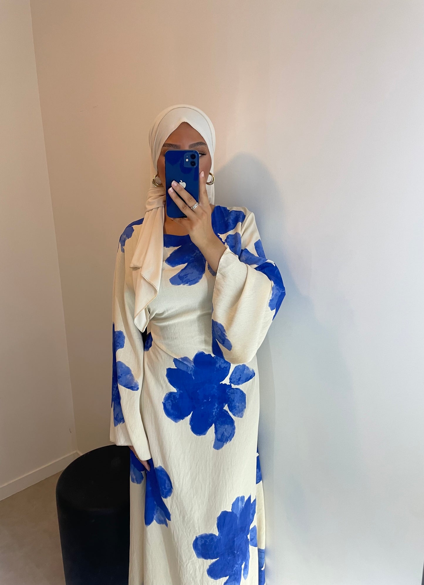Robe fleurie BLEUE