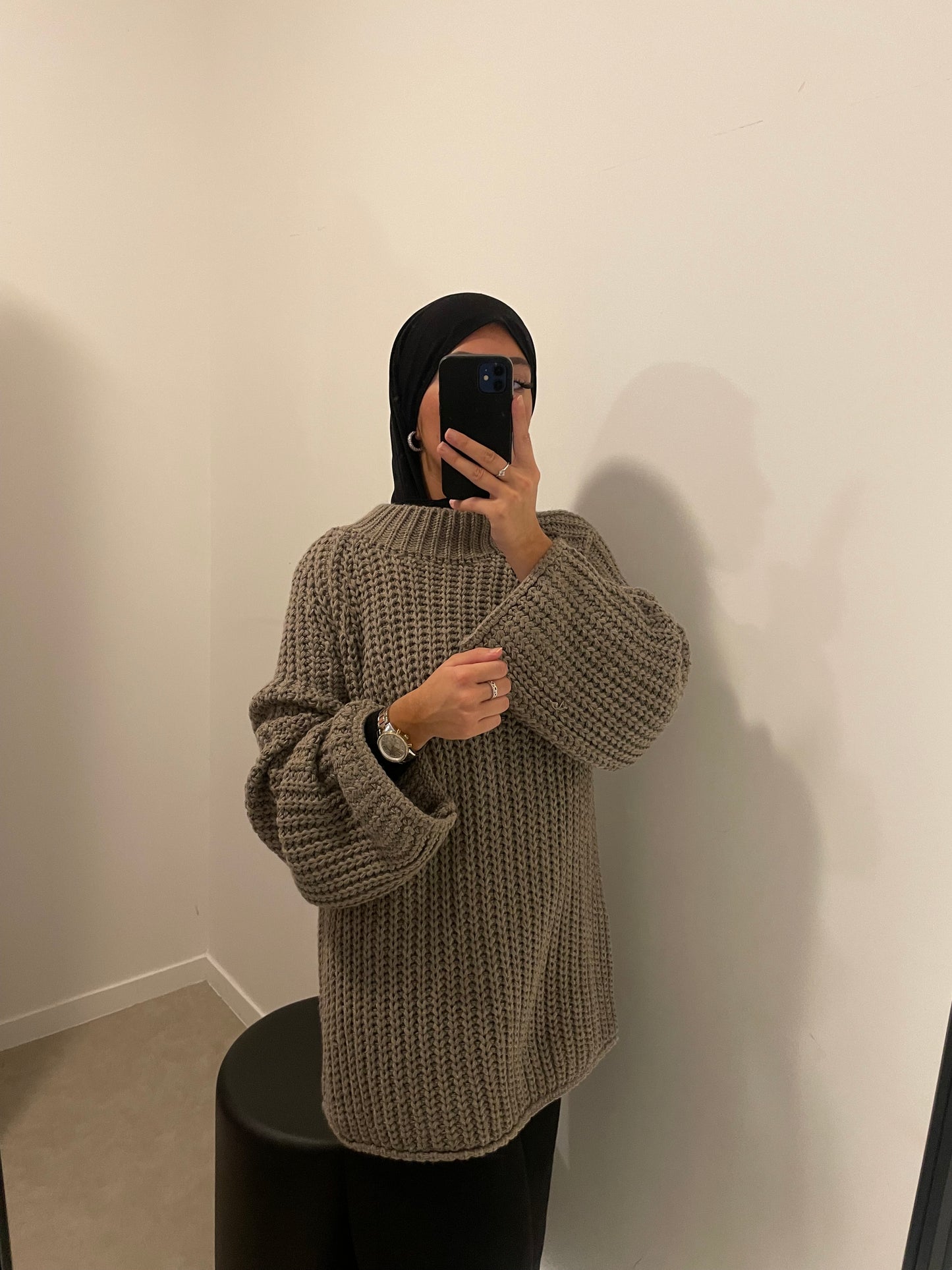 Pull oversize mastour taupe