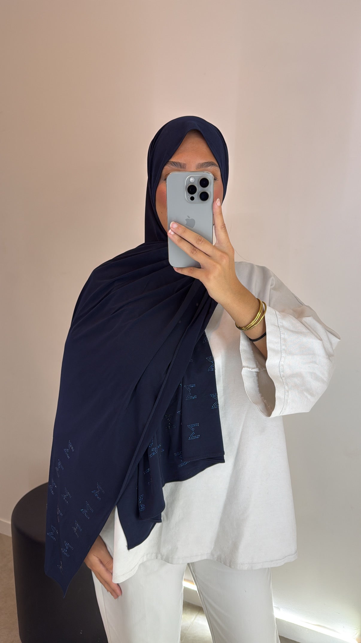 Hijab dupe M bleu marine