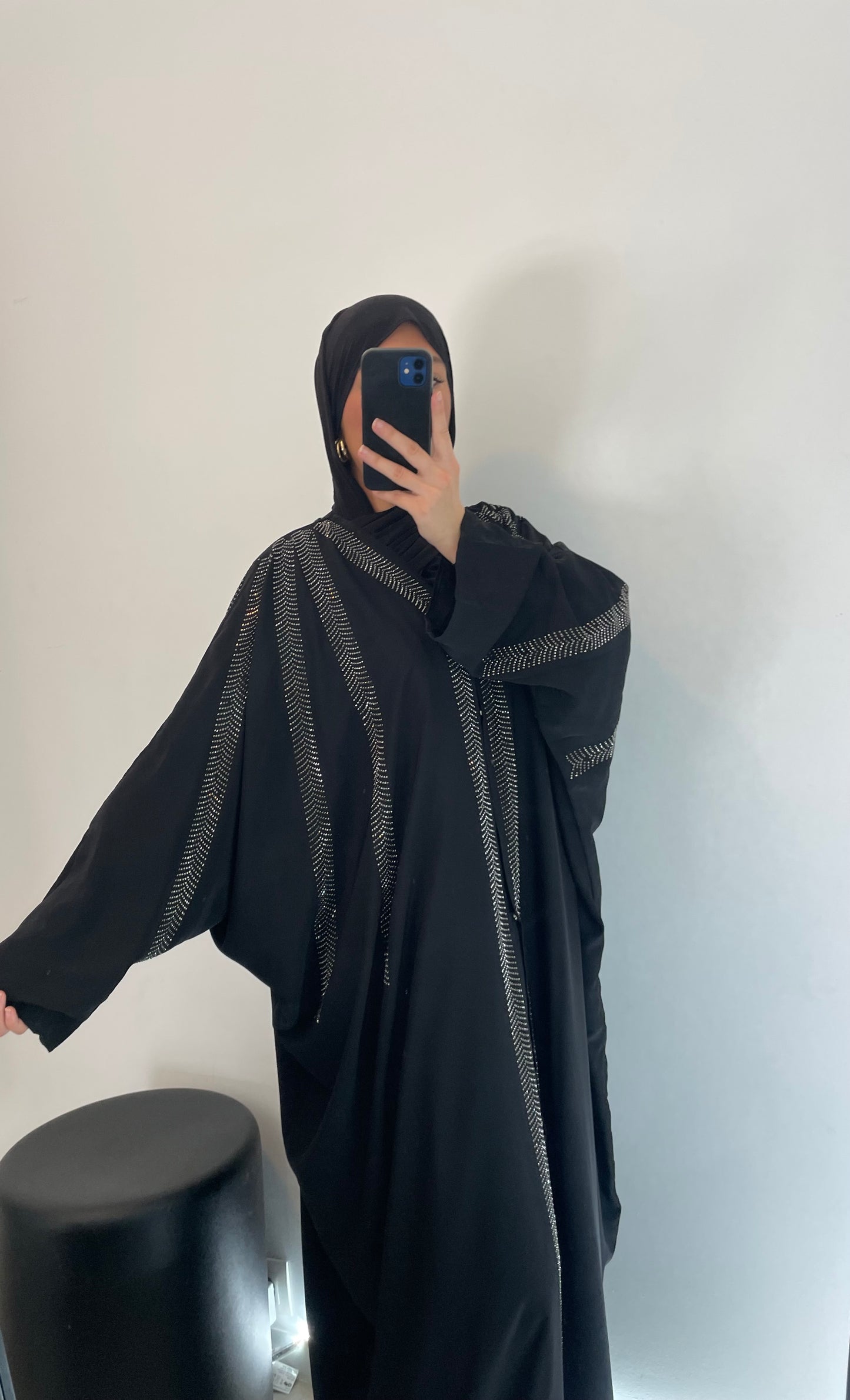Abaya strass + voile
