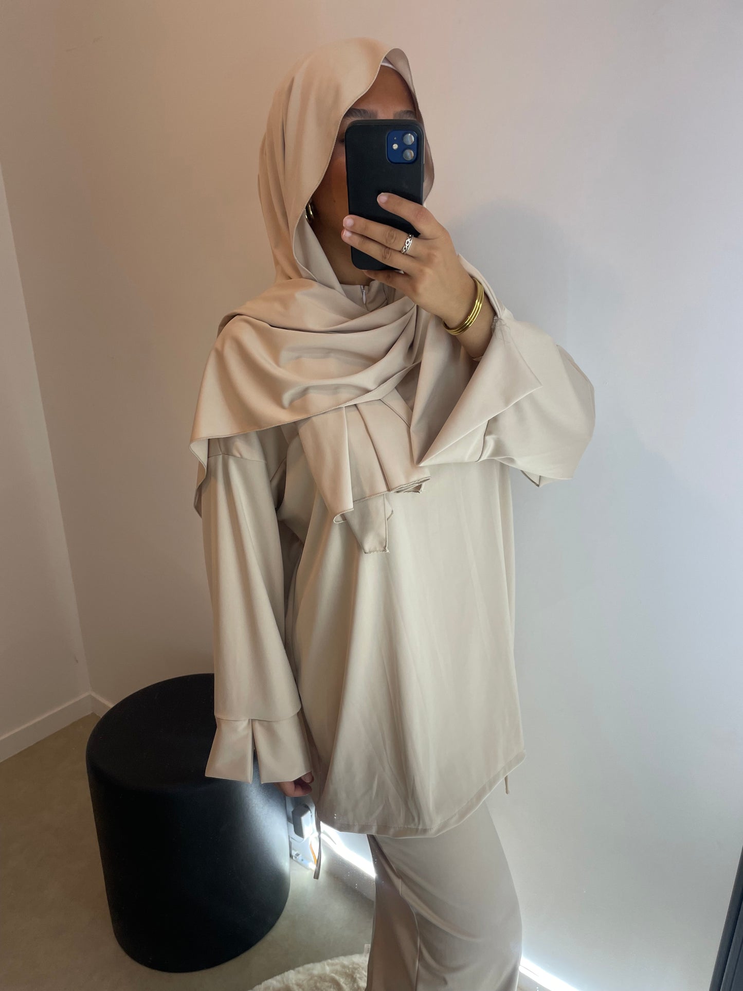 Burkini nude avec zip VOILE INCLUS