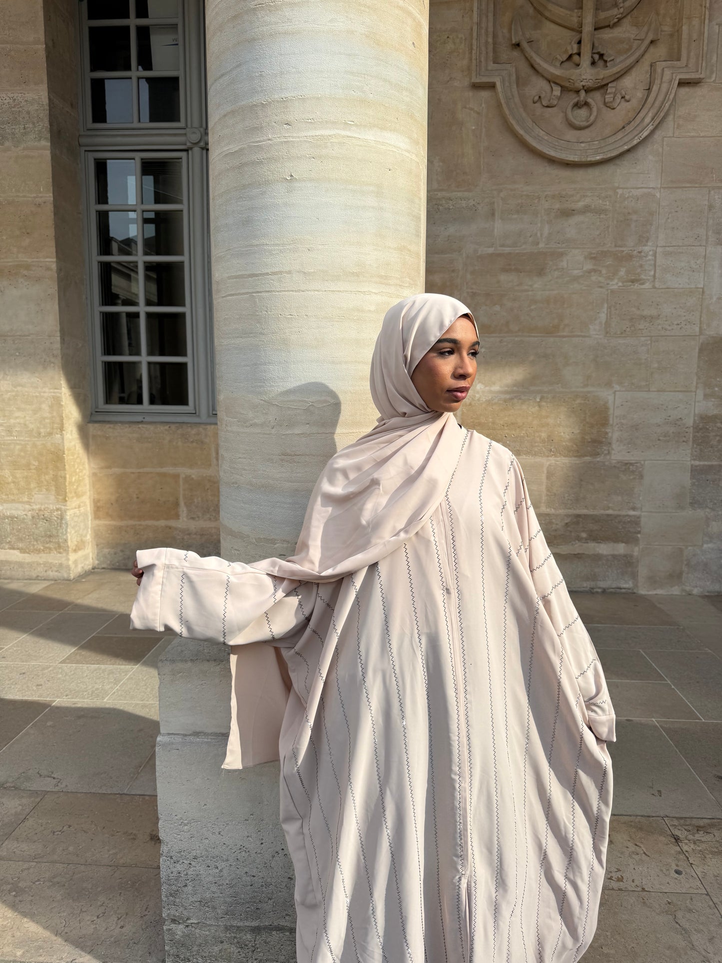 Abaya +voile beige