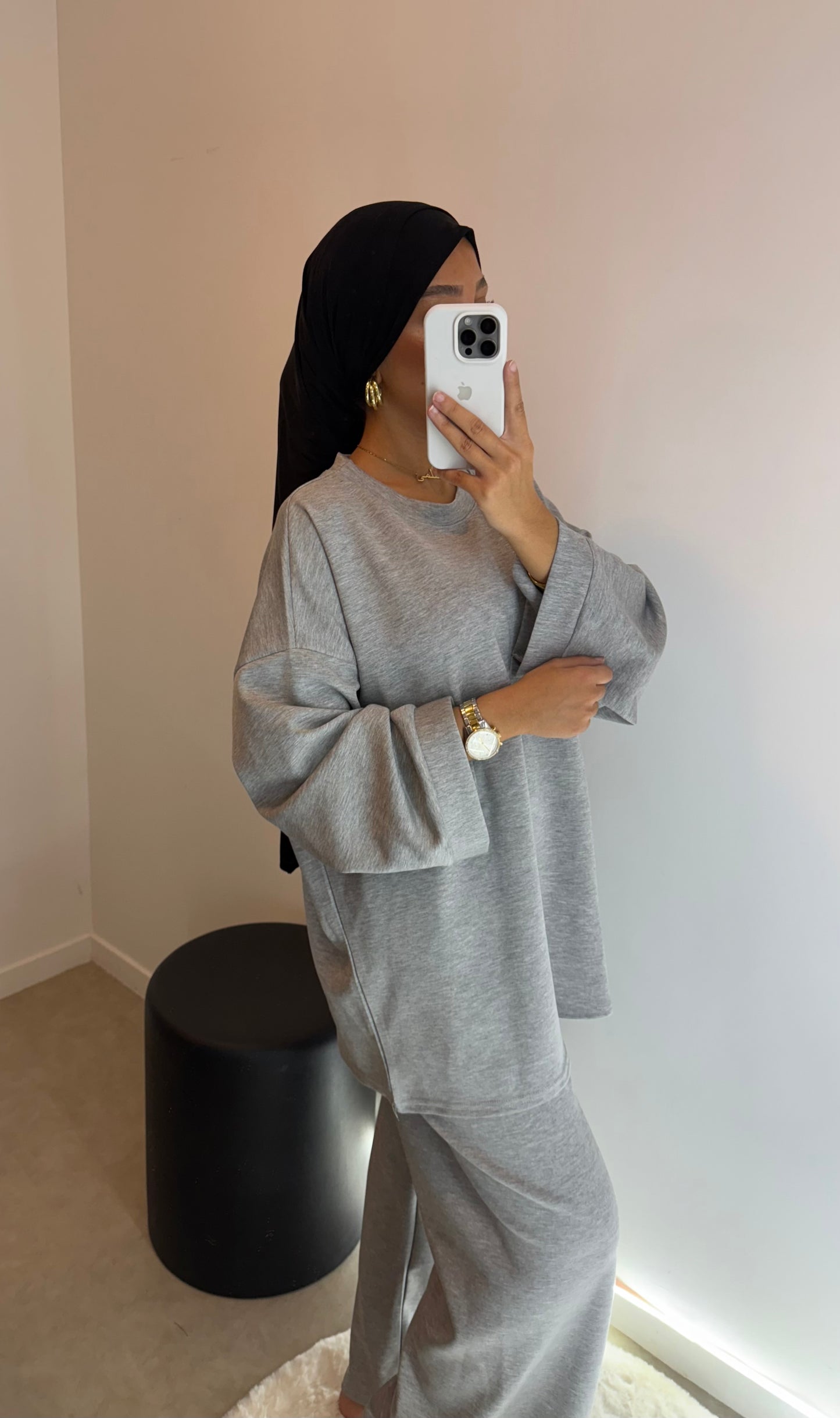 Ensemble gris clair
