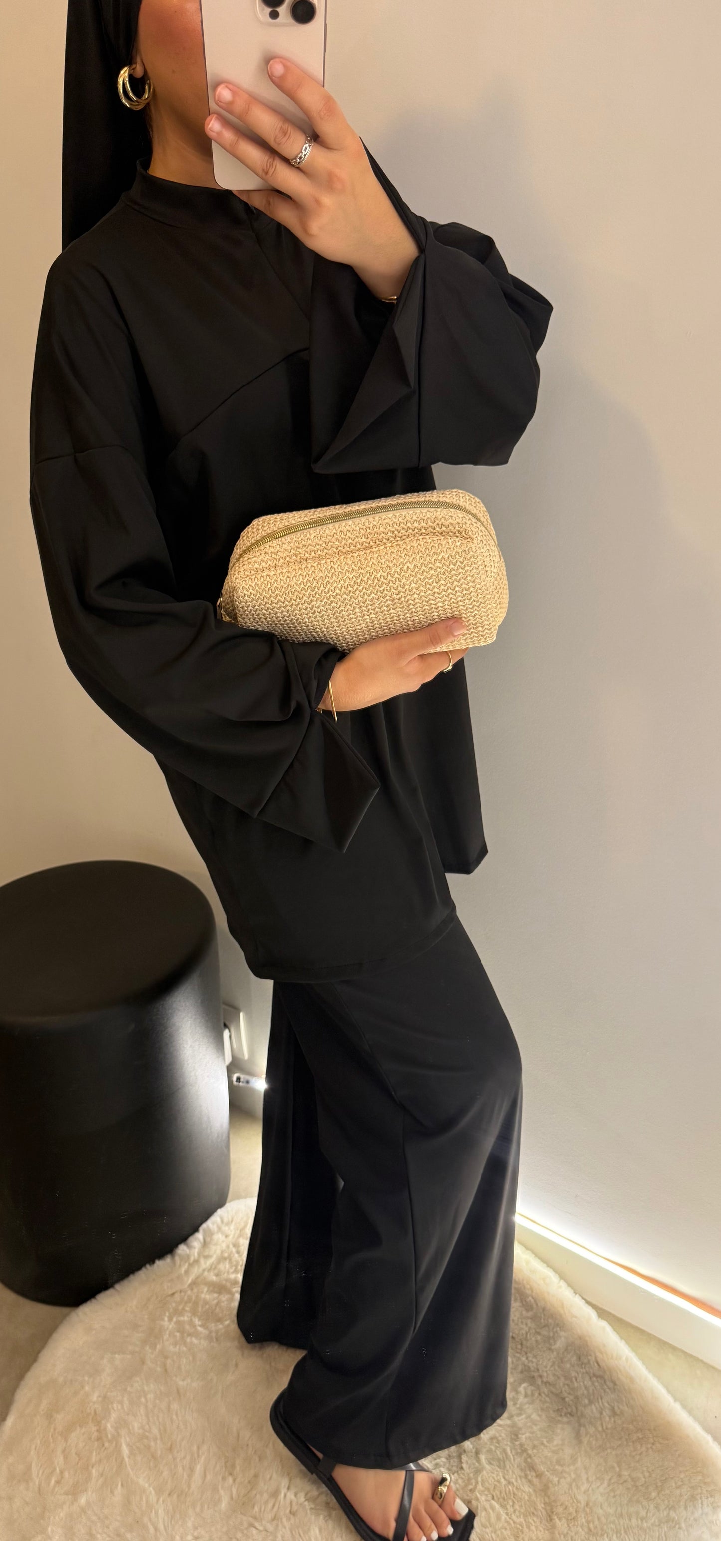 Burkini noir avec zip VOILE INCLUS