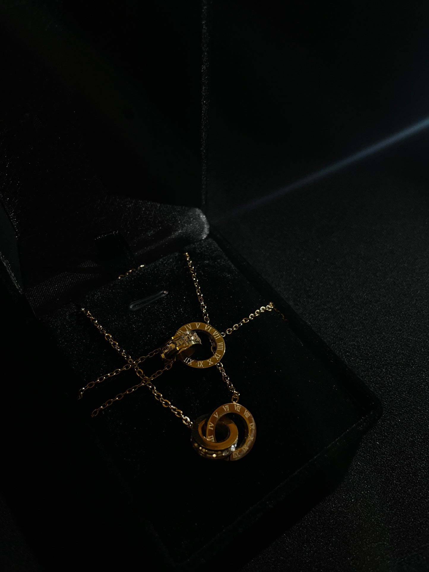 Ensemble collier et bracelet Éternité Dorée