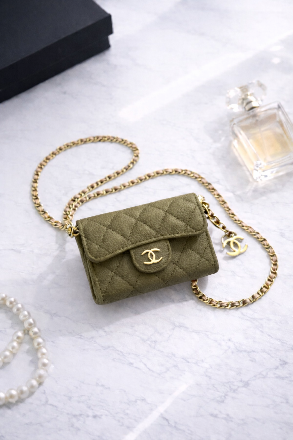 Mini sac cc kaki