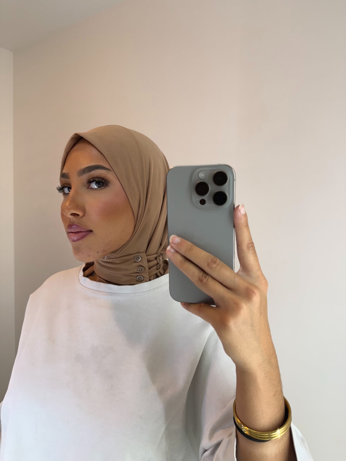 Hijab cagoule nude