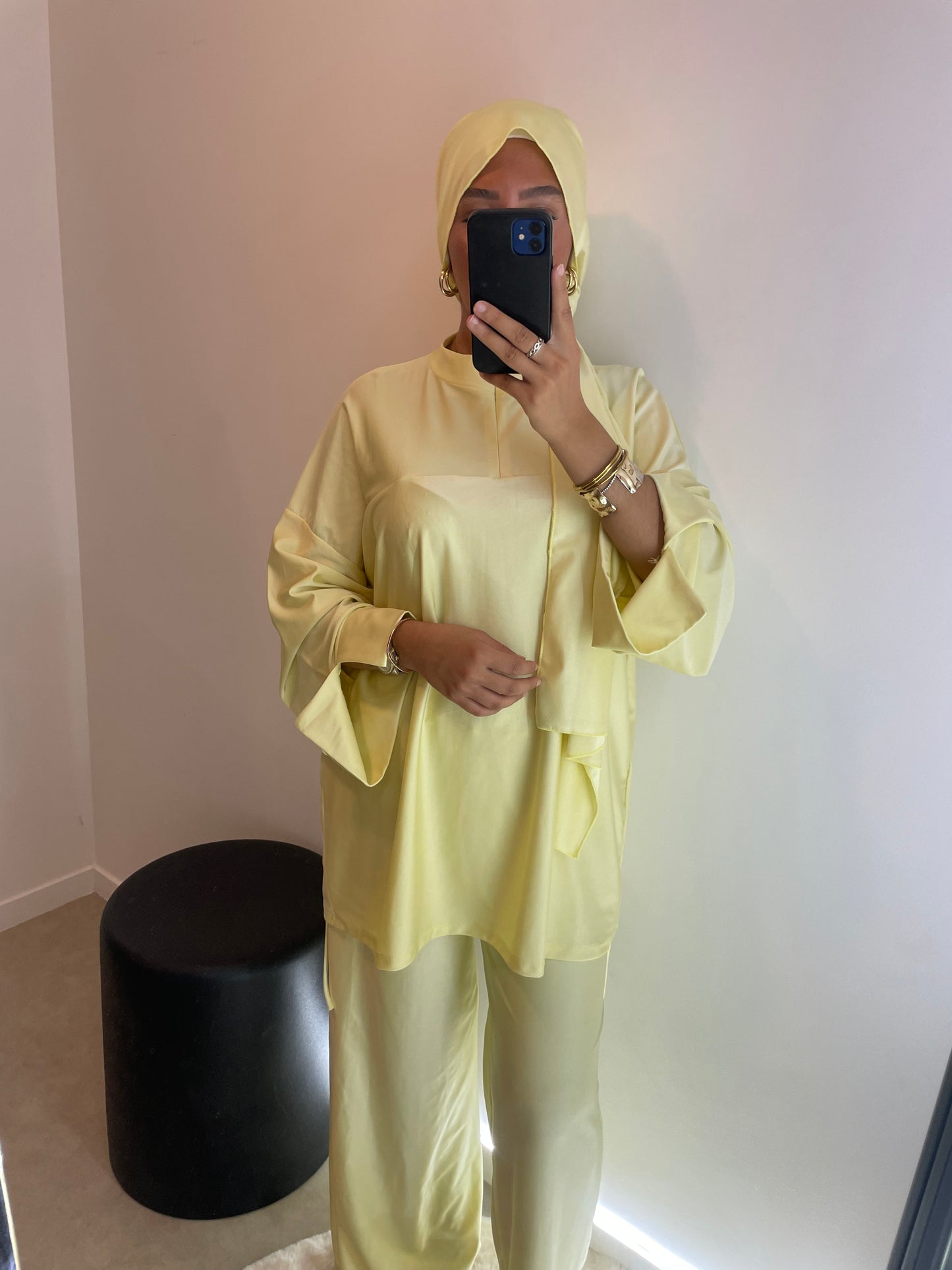 Burkini jaune avec zip VOILE INCLUS