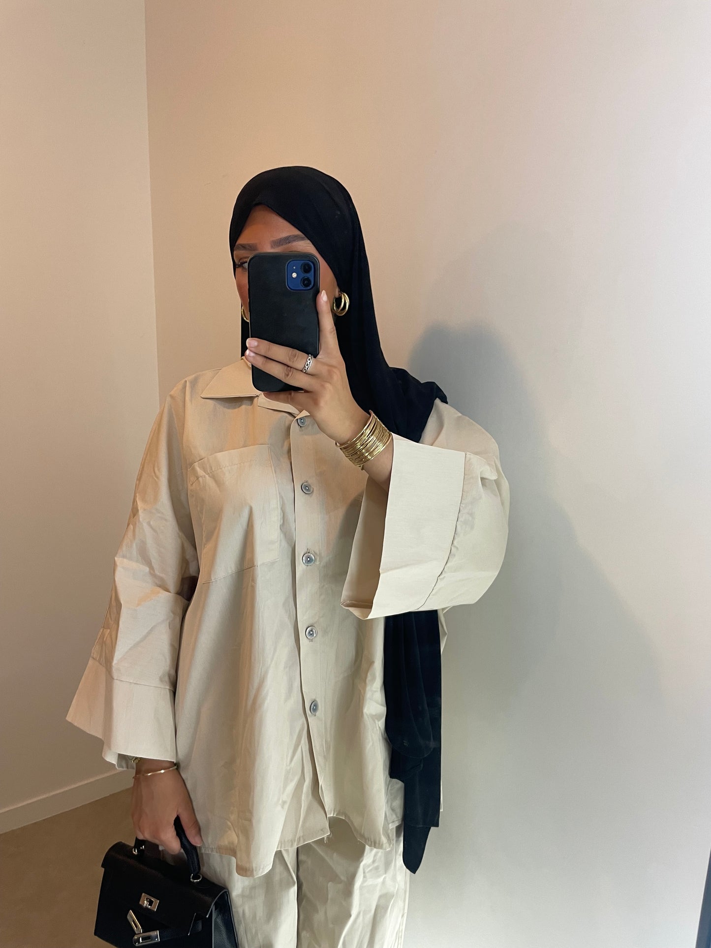 Ensemble chemise BEIGE