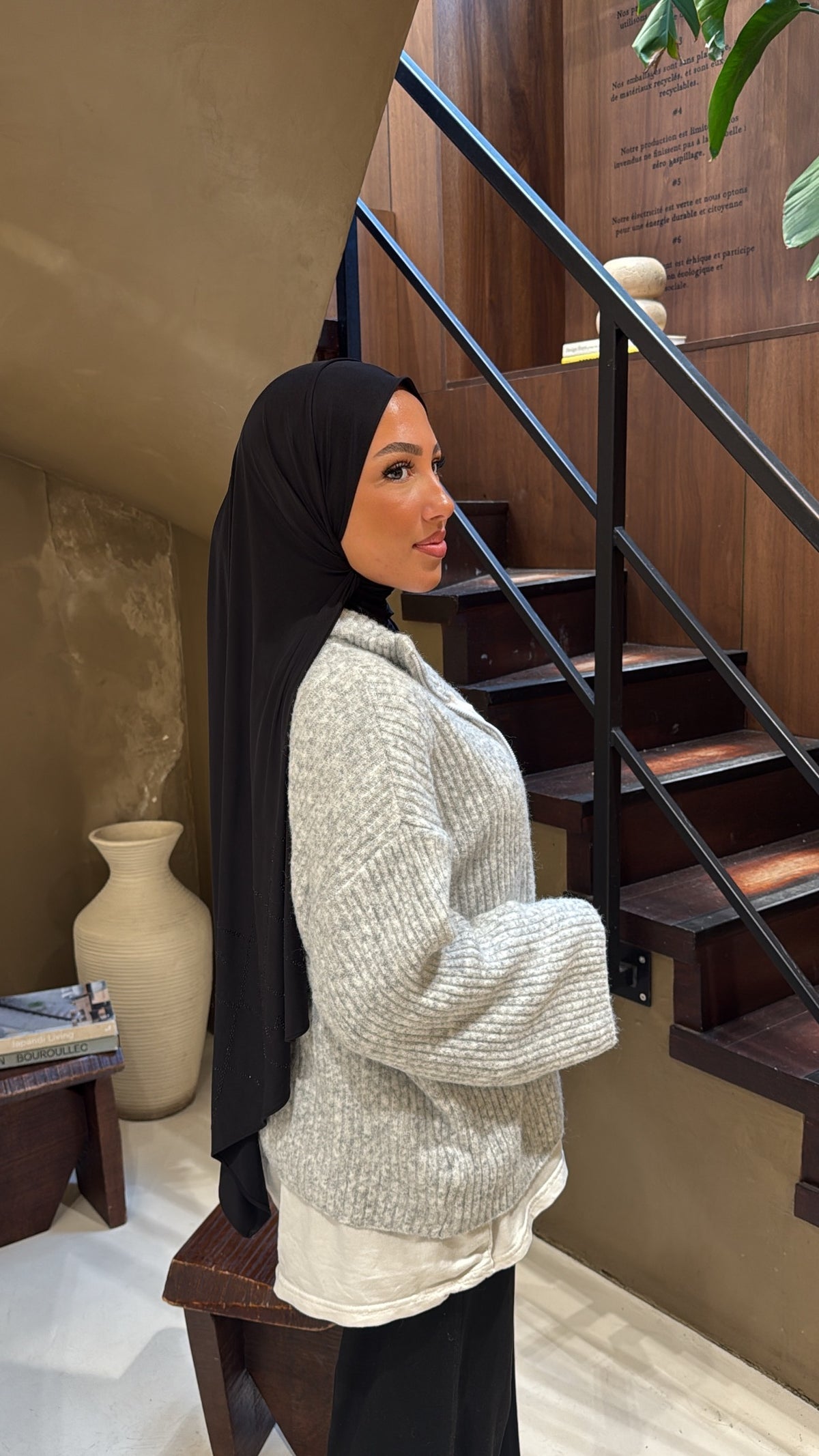 Gilet gris en laine