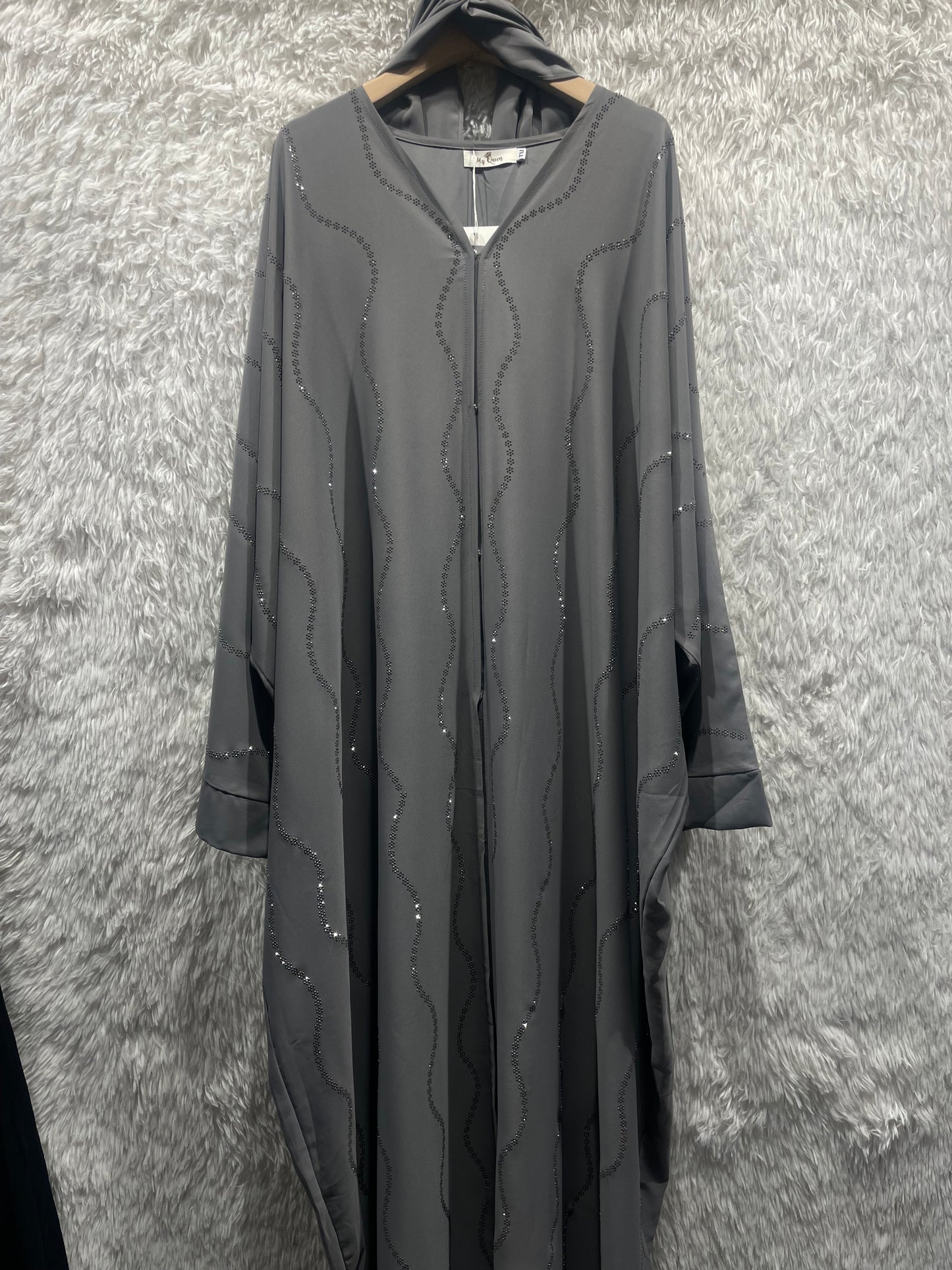 Abaya grise + voile