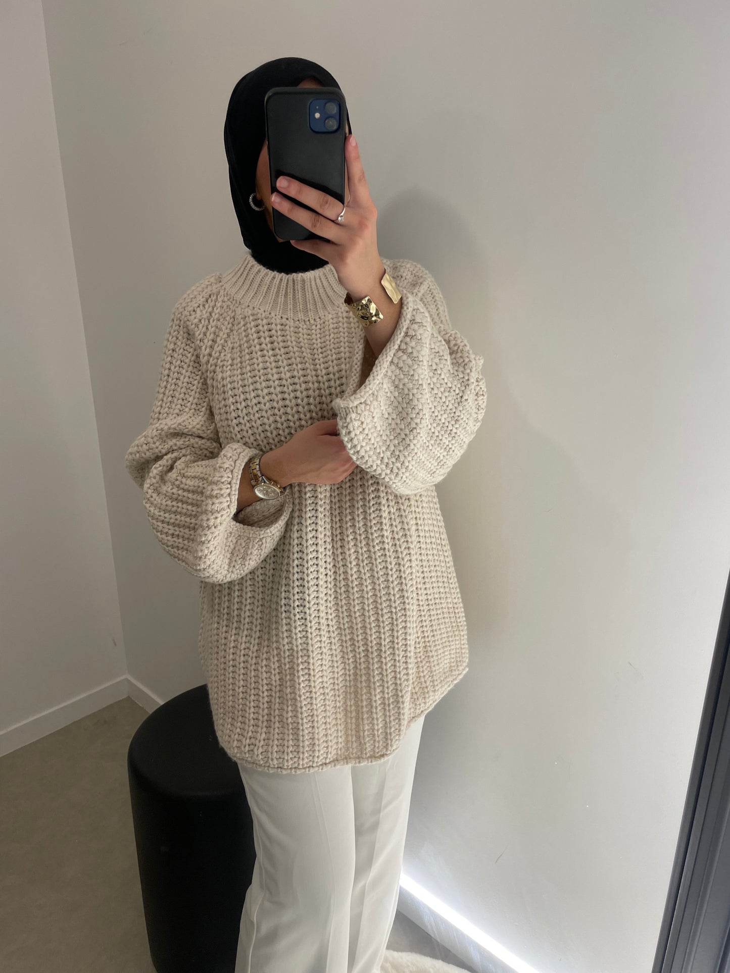 Pull oversize mastour beige