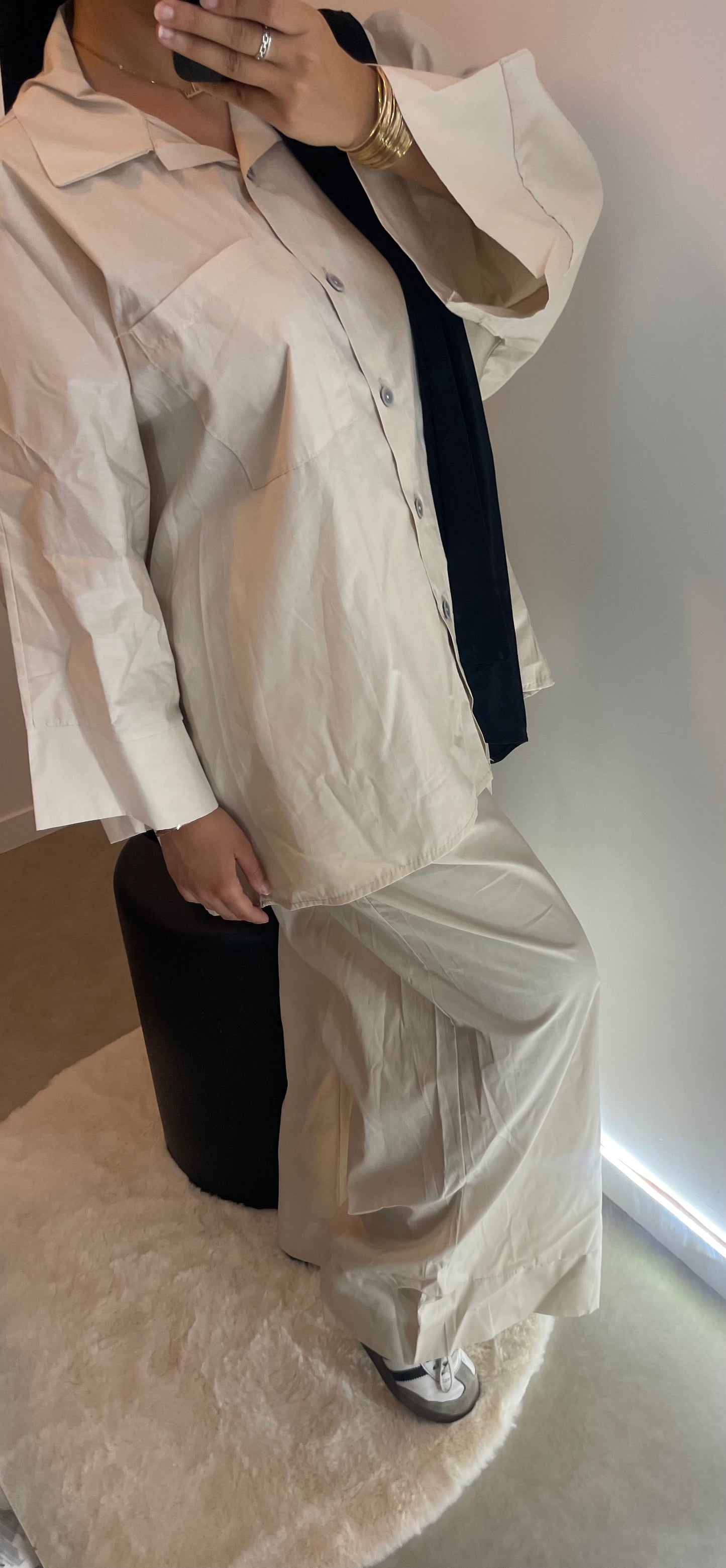 Ensemble chemise BEIGE