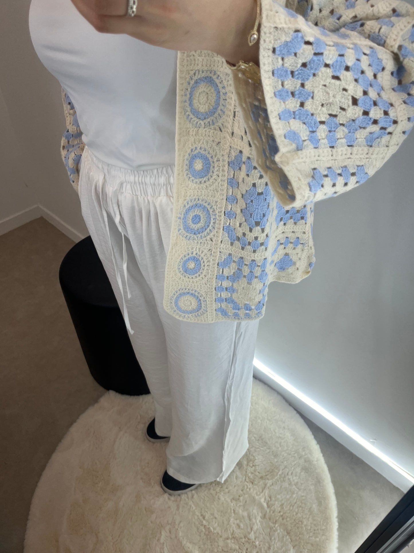 Pantalon lin blanc