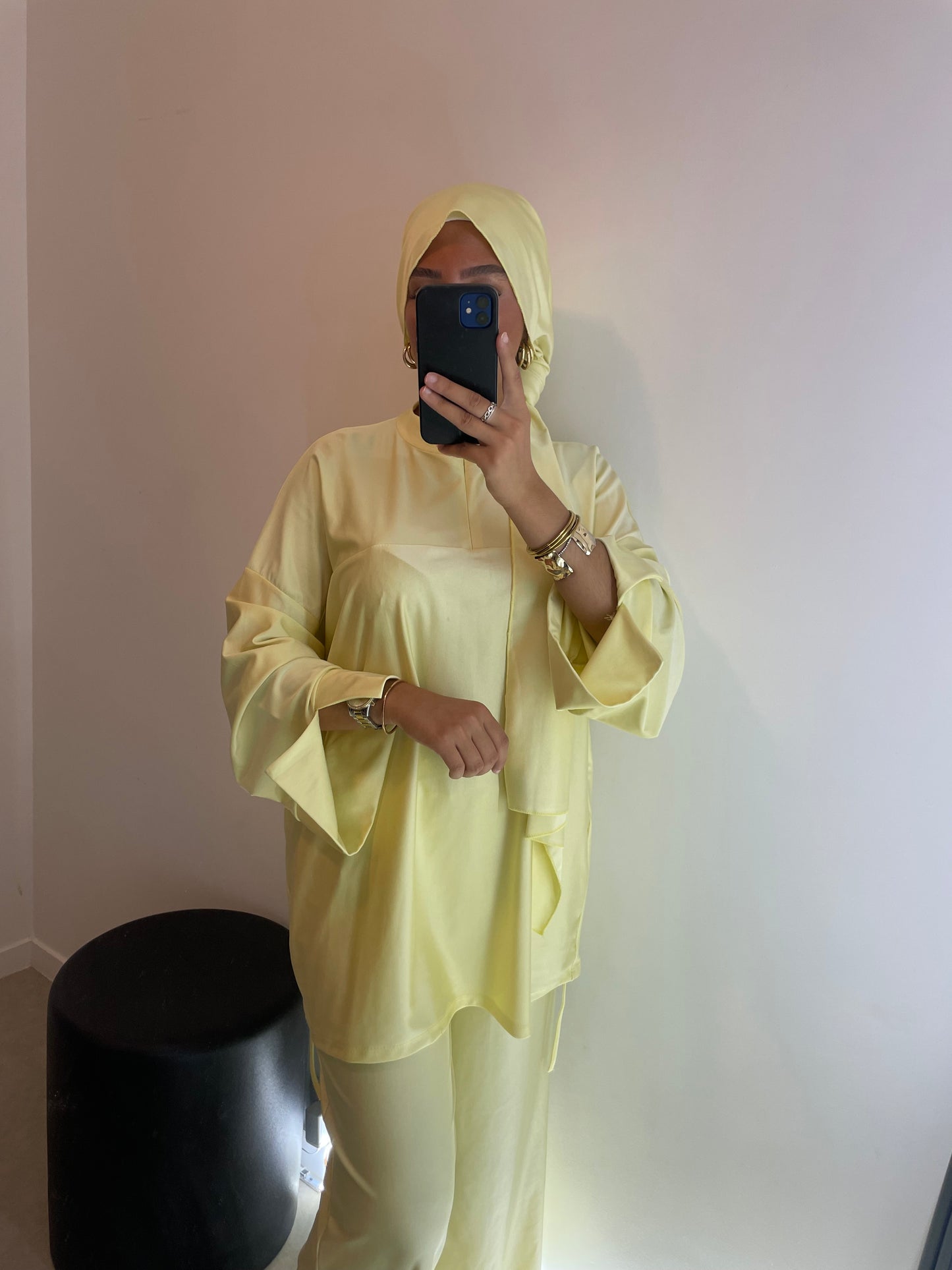 Burkini jaune avec zip VOILE INCLUS