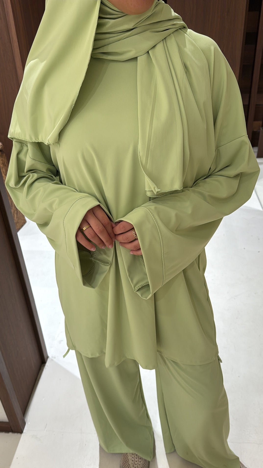 Burkini 3 pièce vert pastel