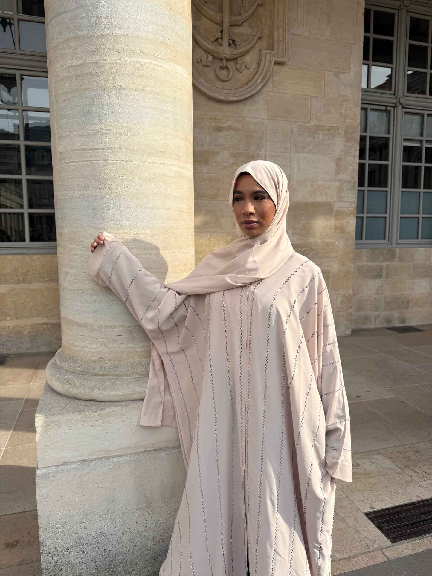 Abaya +voile beige