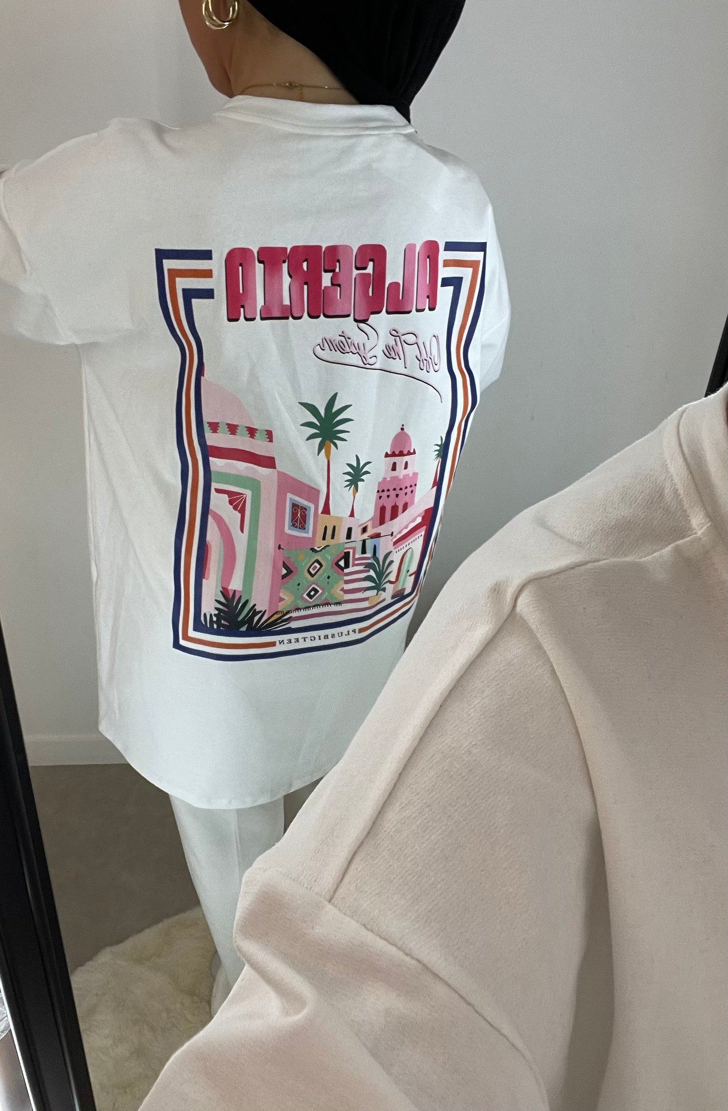 Tee shirt oversize blanc ALGÉRIE