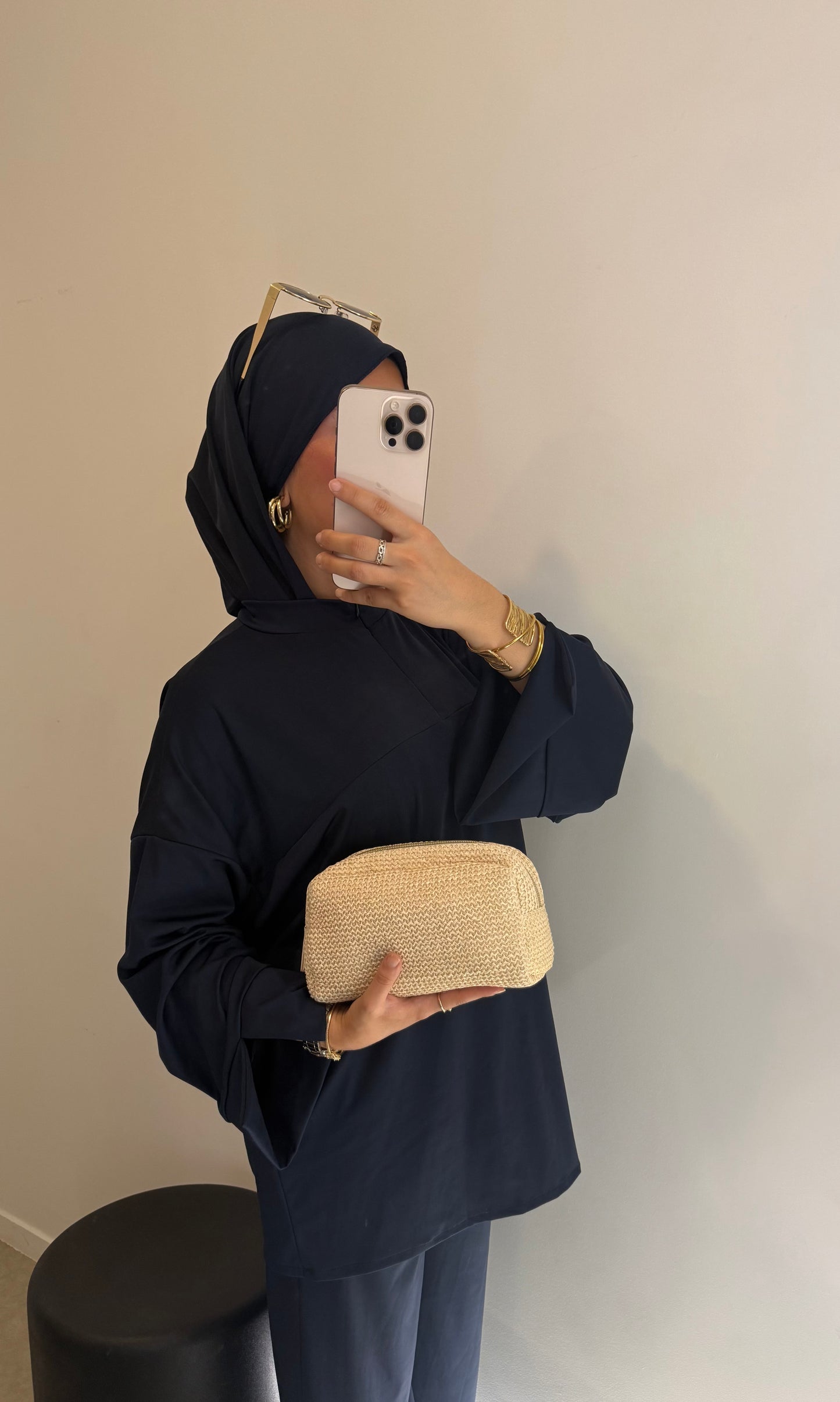 Burkini bleu nuit avec zip VOILE INCLUS