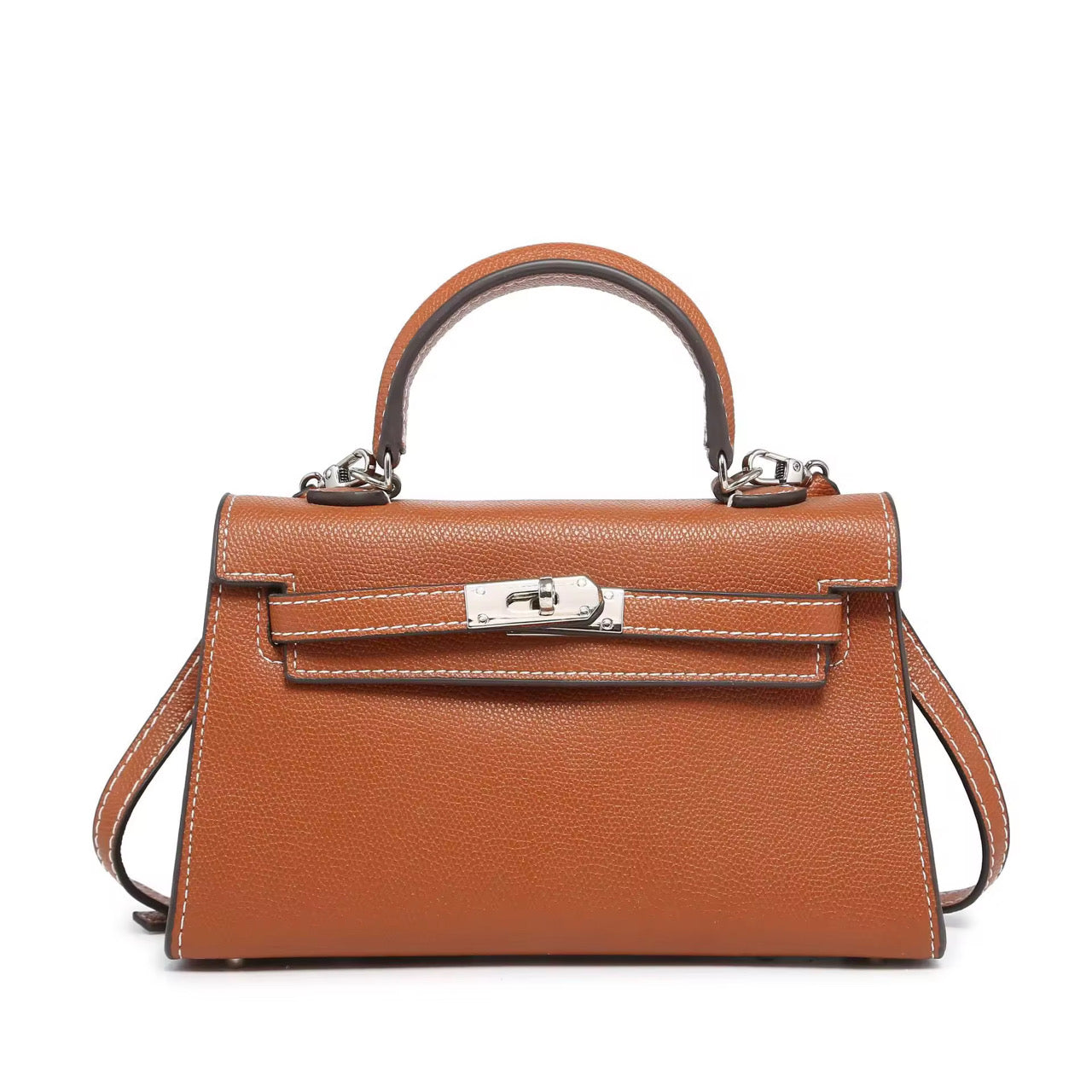 Sac SELMA camel argenté
