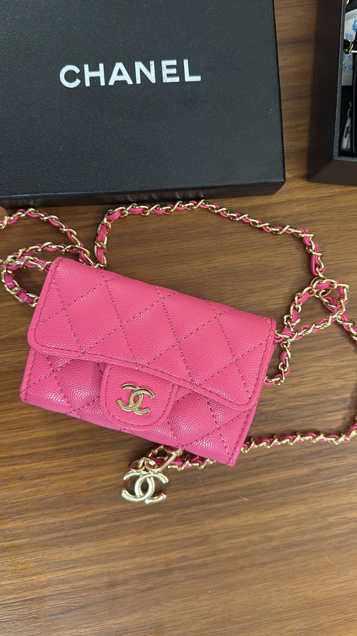 Mini sac cc rose