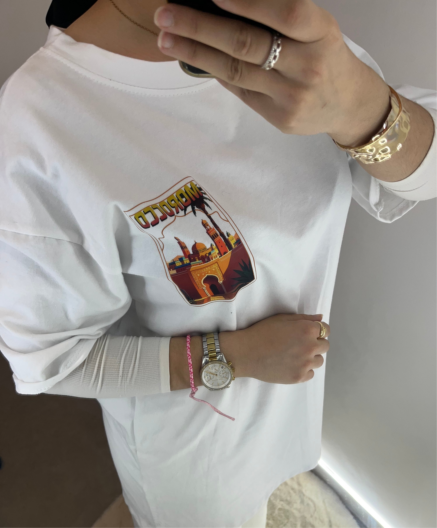 Tee shirt oversize blanc MAROC