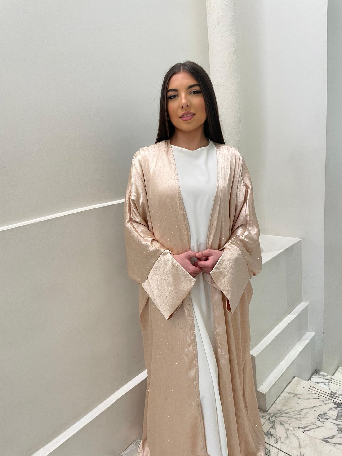 Kimono strass pêche
