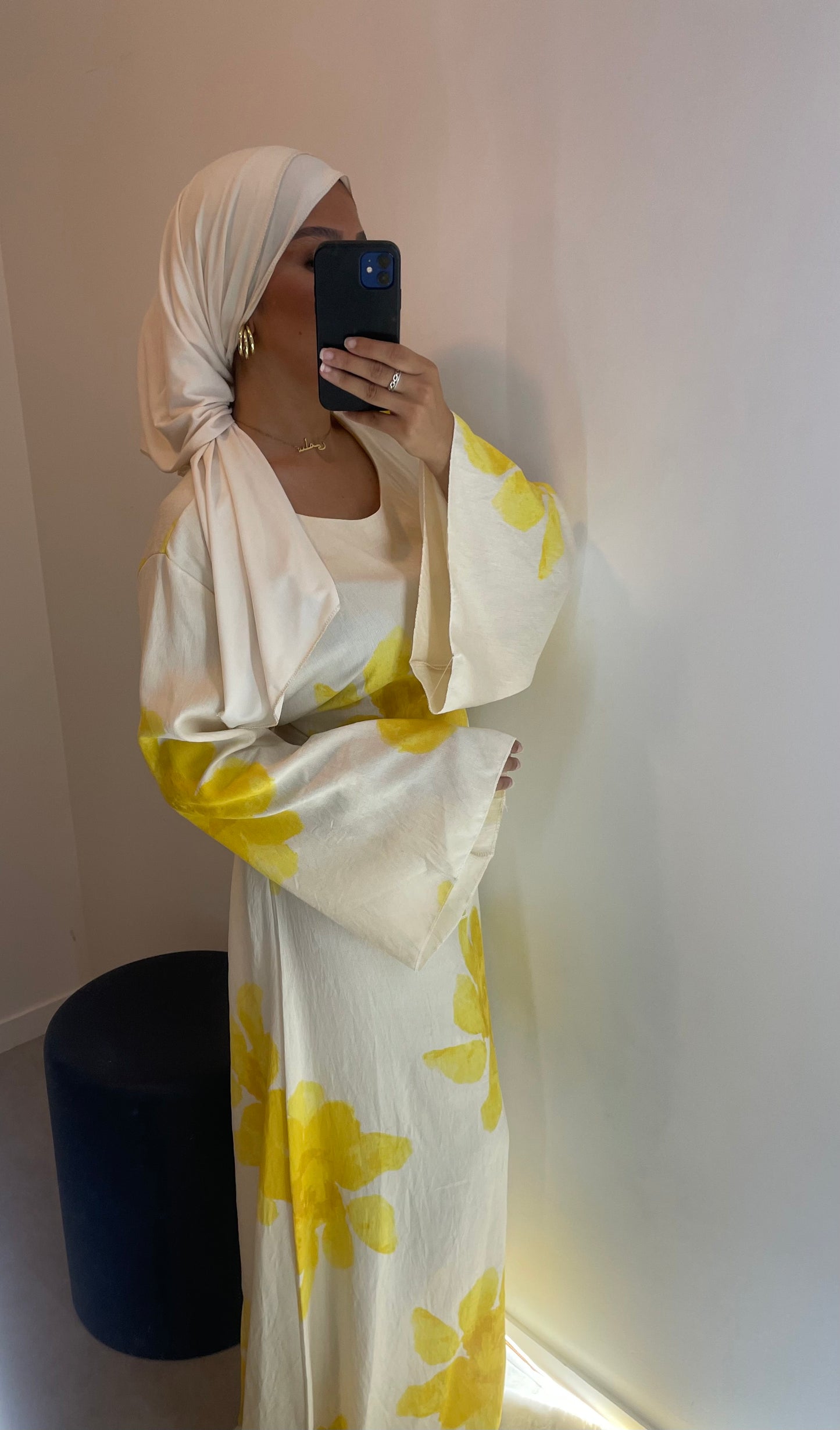 Robe fleurie JAUNE