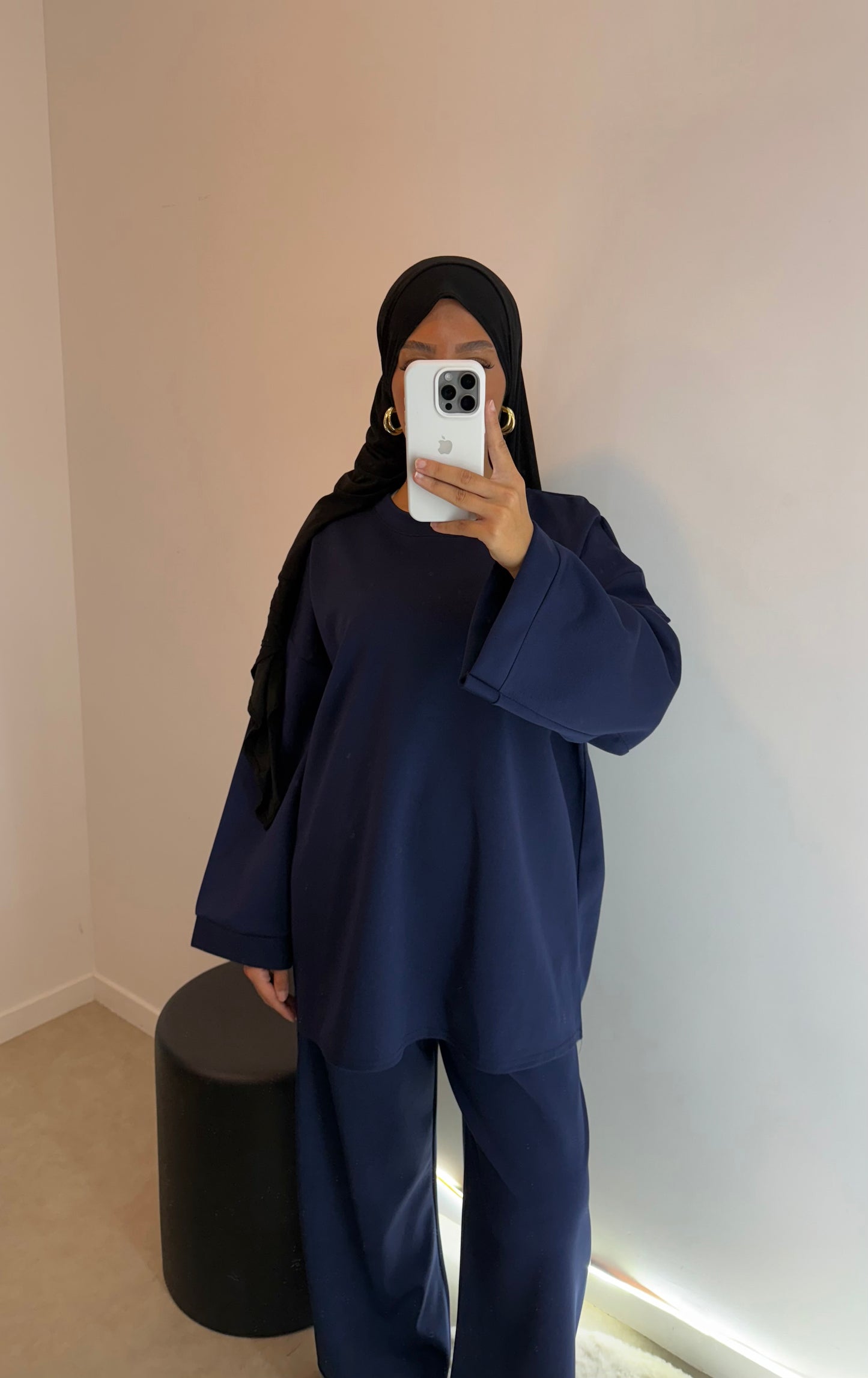 Ensemble bleu marine
