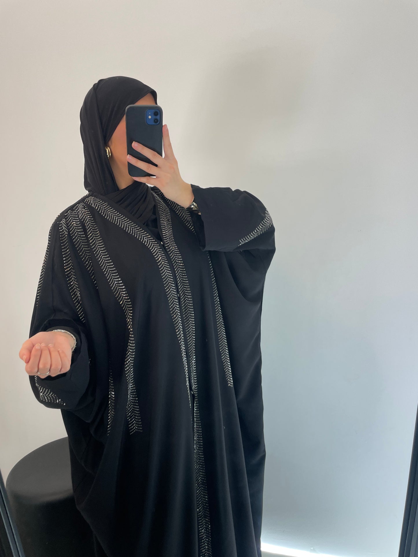 Abaya strass + voile