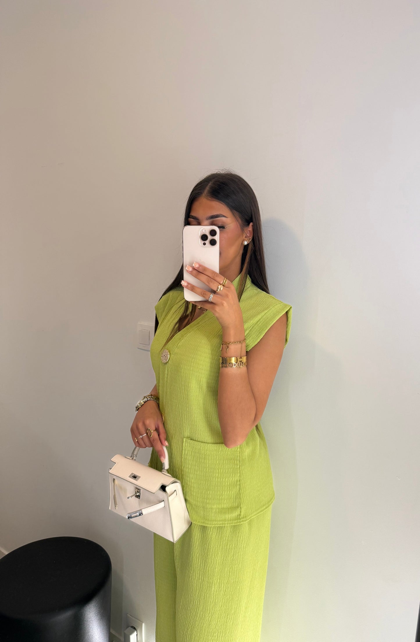 Ensemble vert pastel