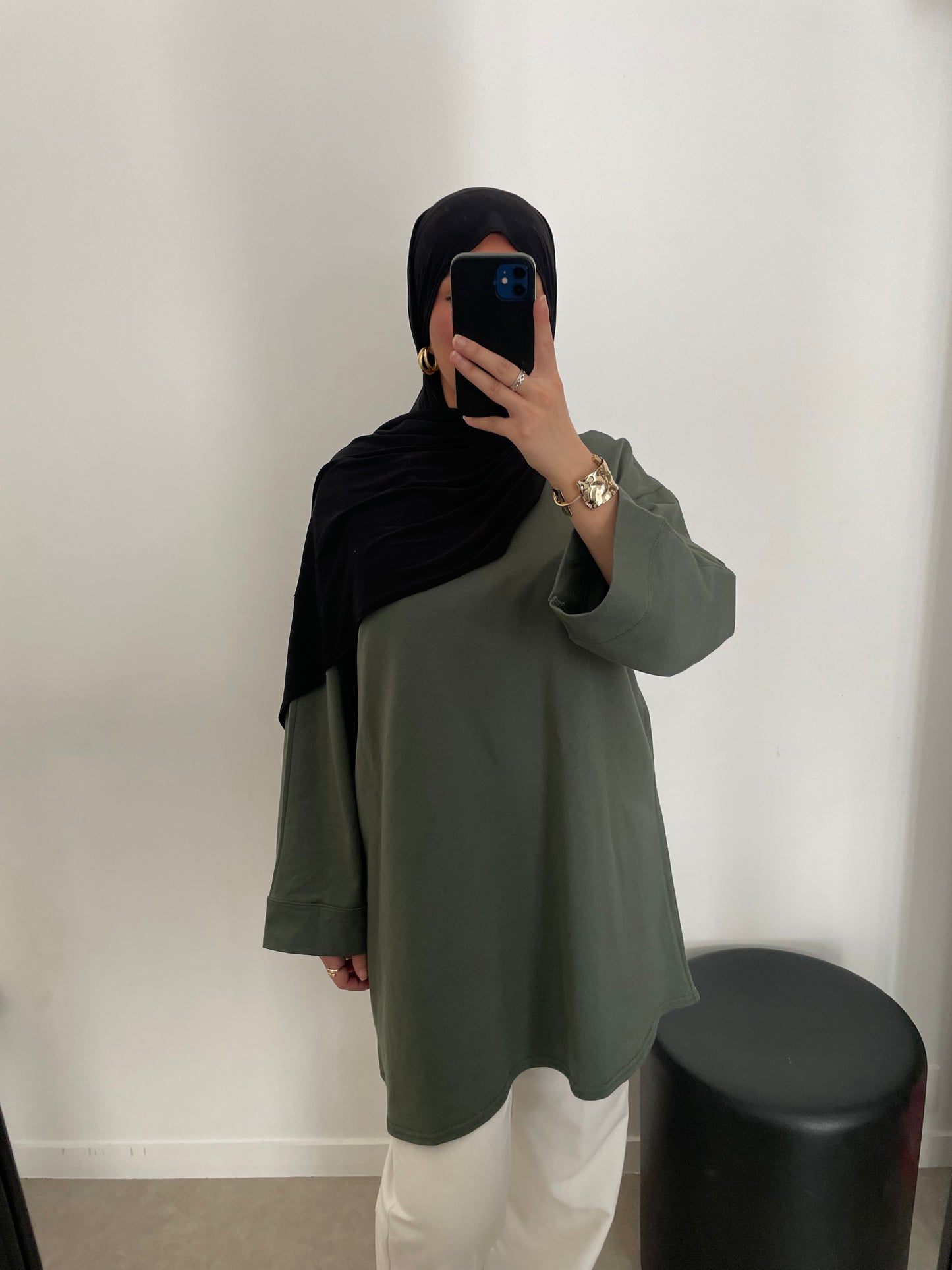Tee shirt oversize vert