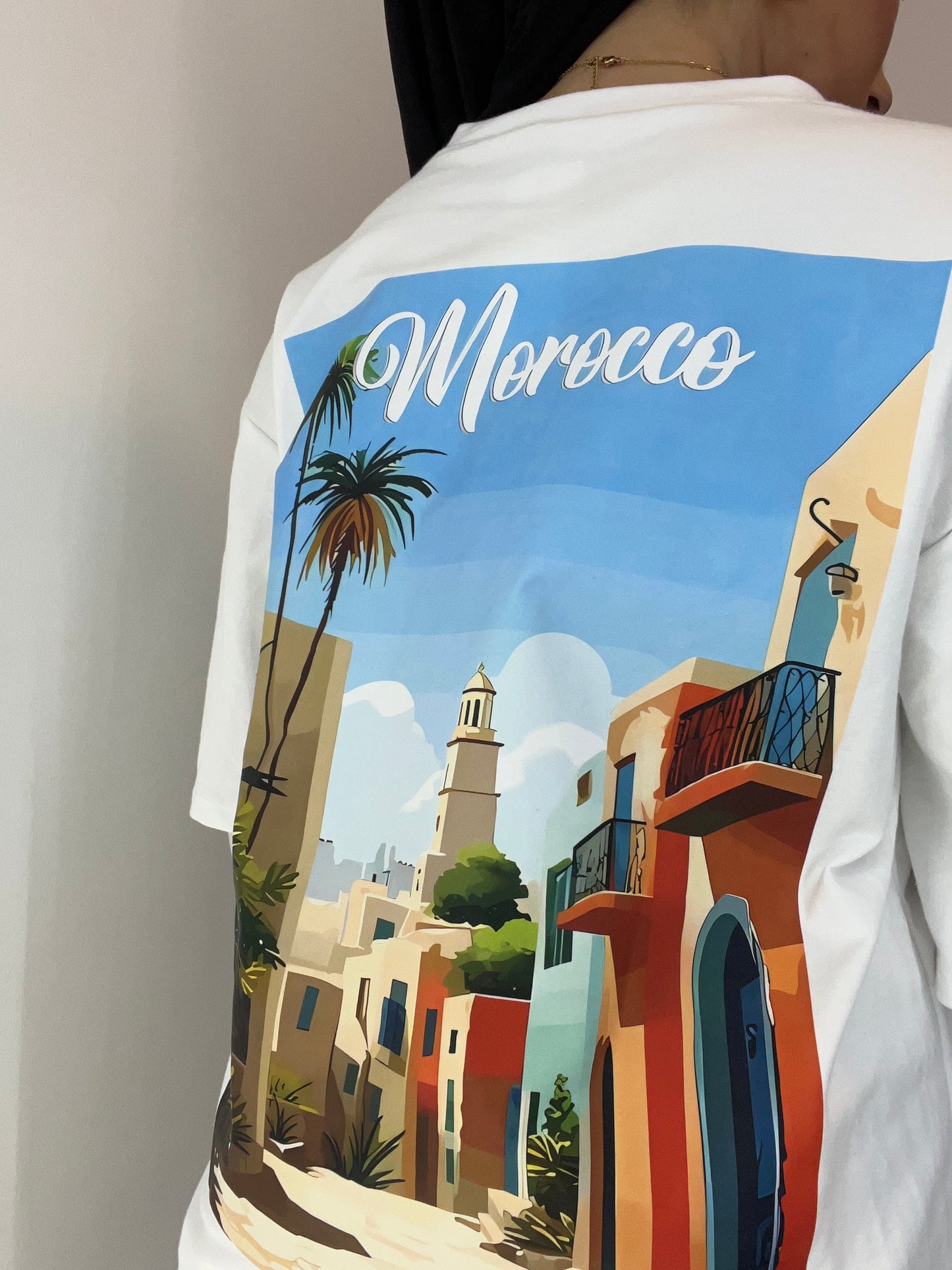 Tee shirt oversize blanc MAROC