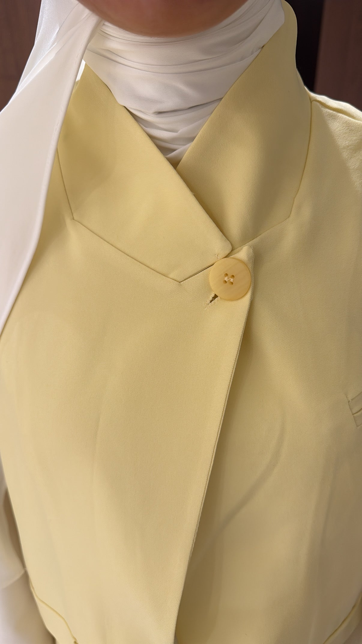 Blazer sans manche jaune