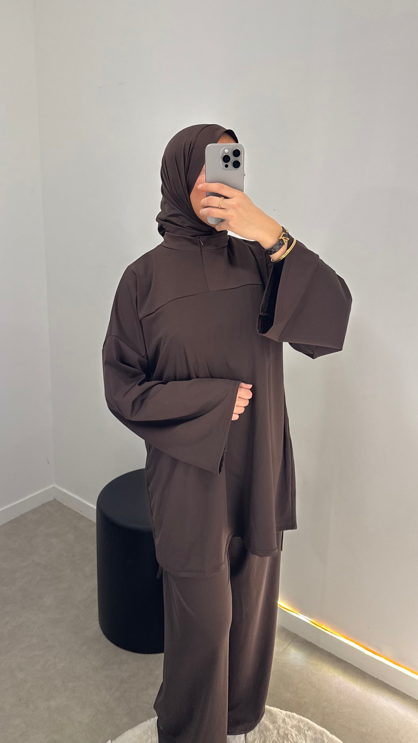 Burkini 3 pièces chocolat