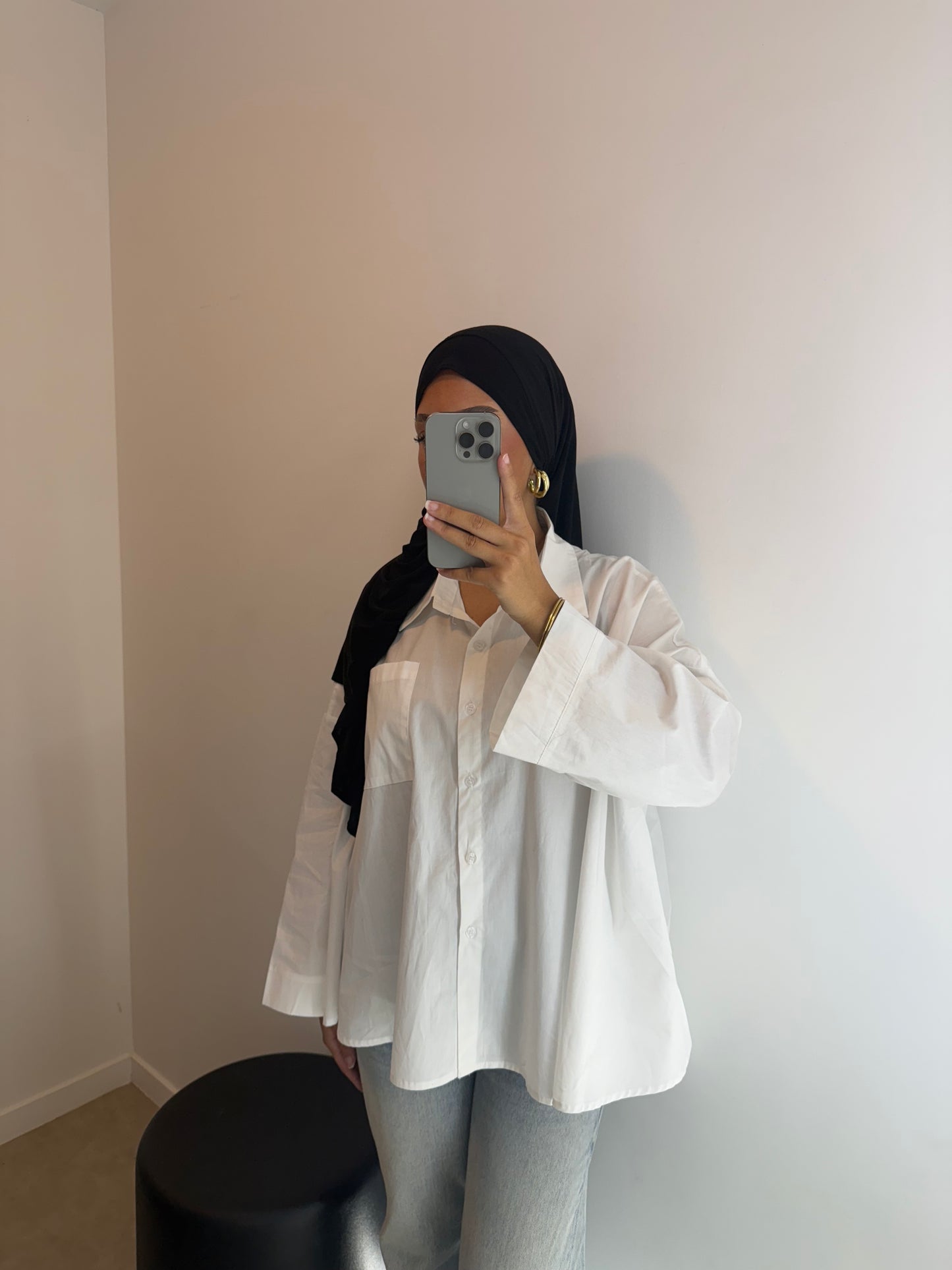Chemise blanche oversize
