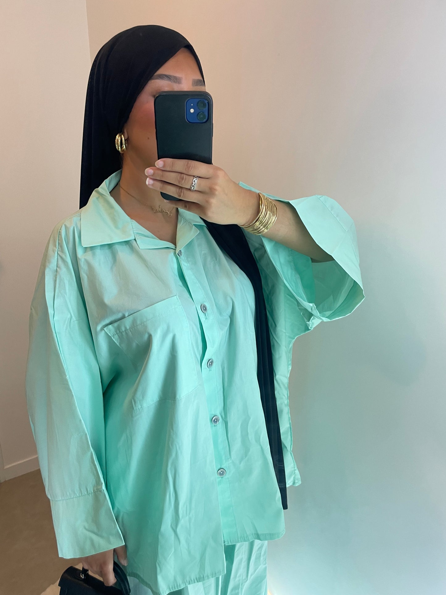 Ensemble chemise VERT