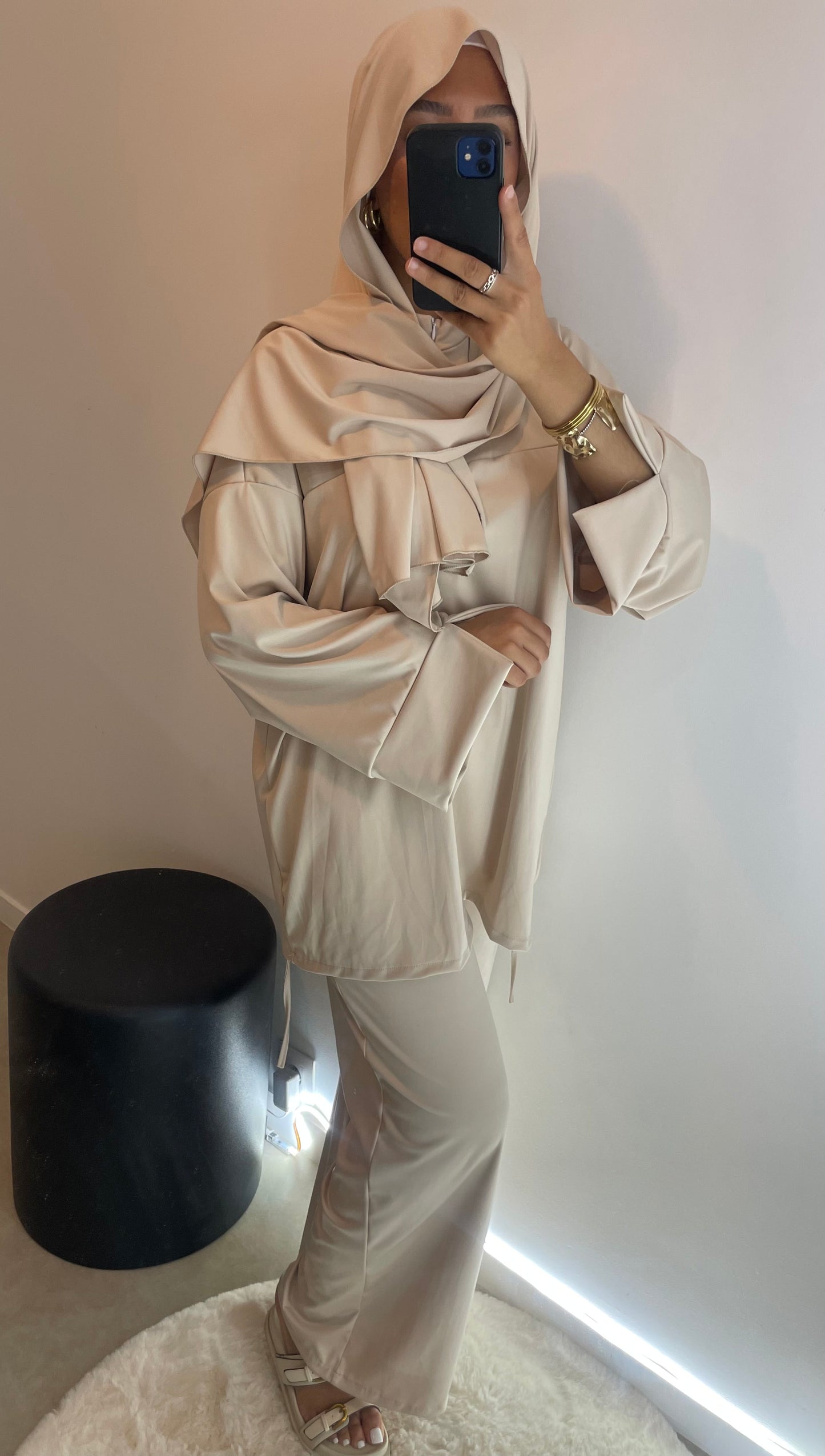 Burkini nude avec zip VOILE INCLUS