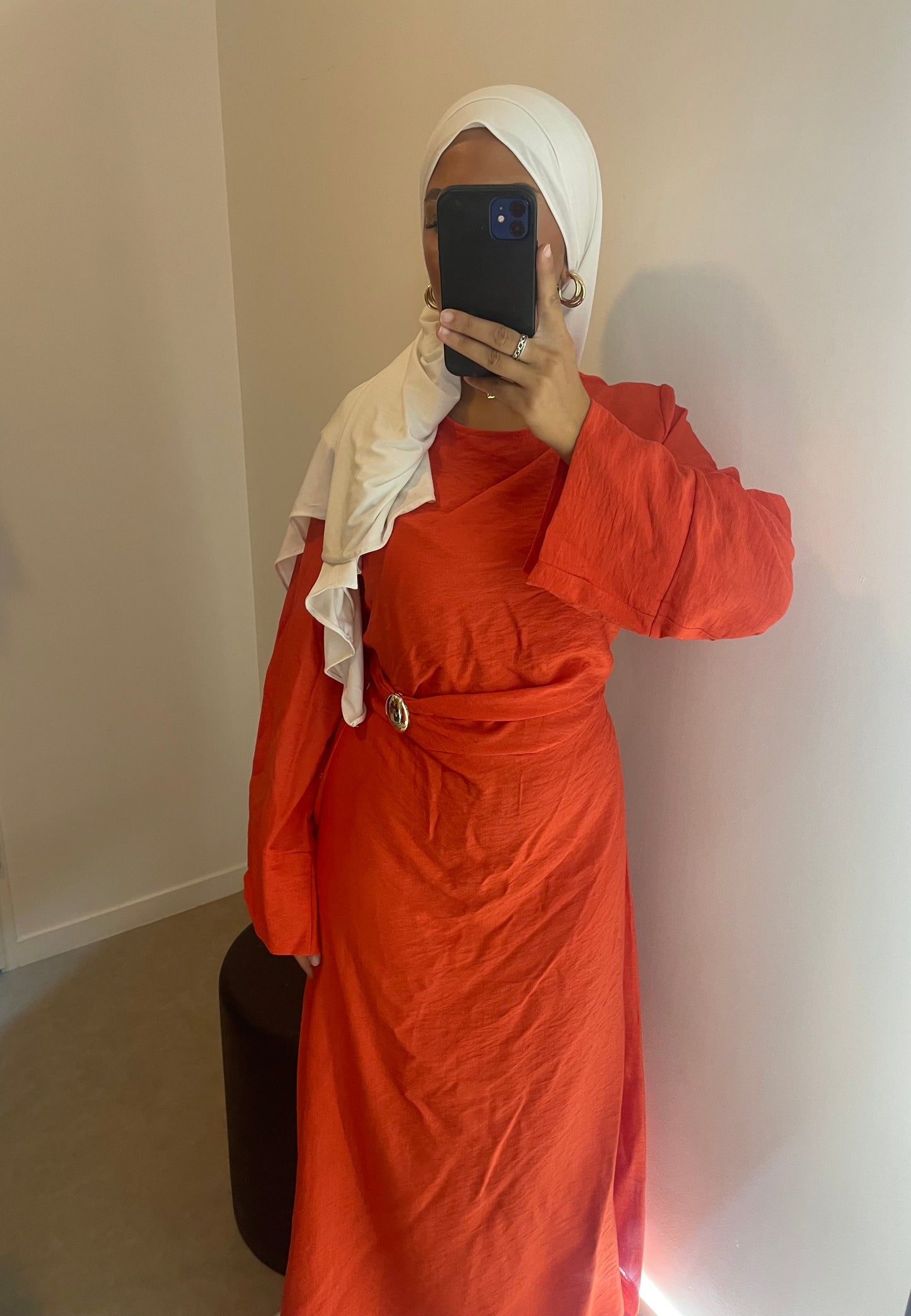 Robe orange lin