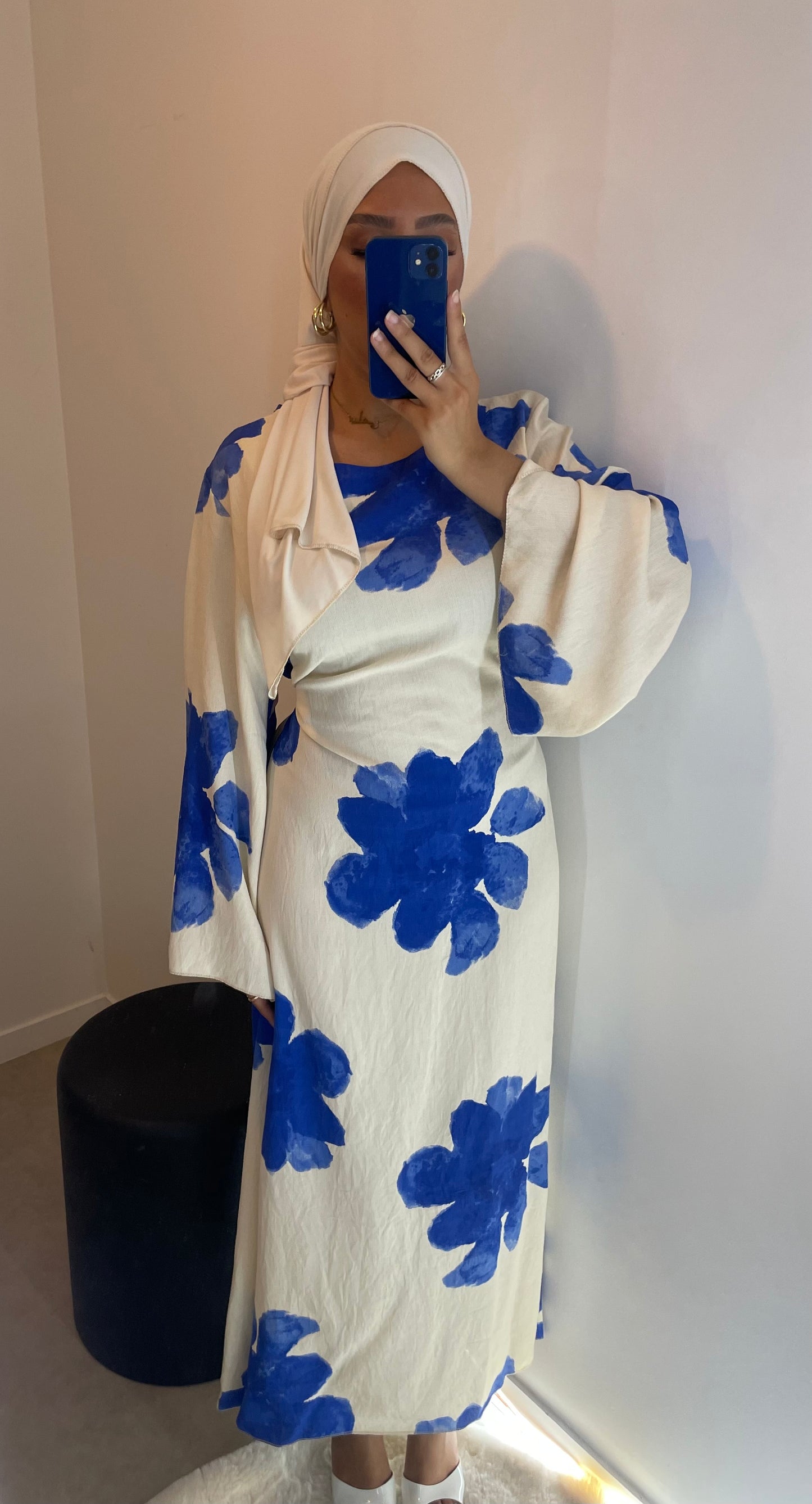 Robe fleurie BLEUE