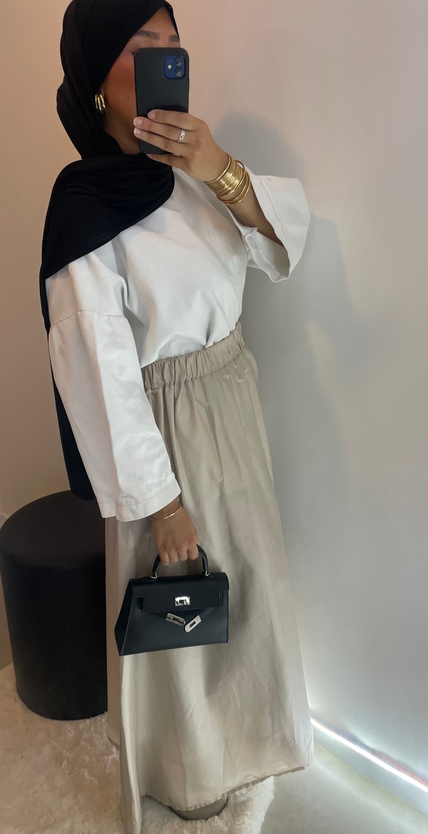 Jupe BEIGE avec poche