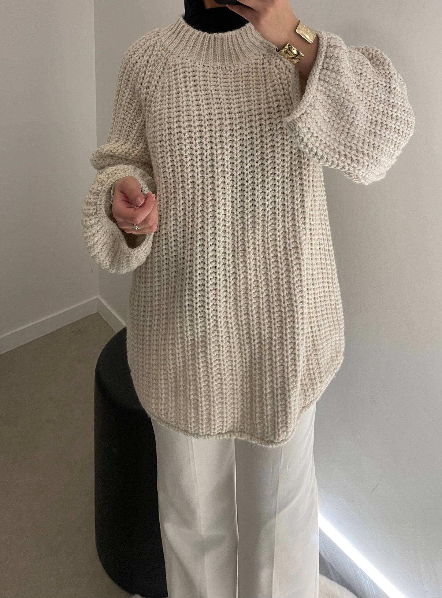 Pull oversize mastour beige