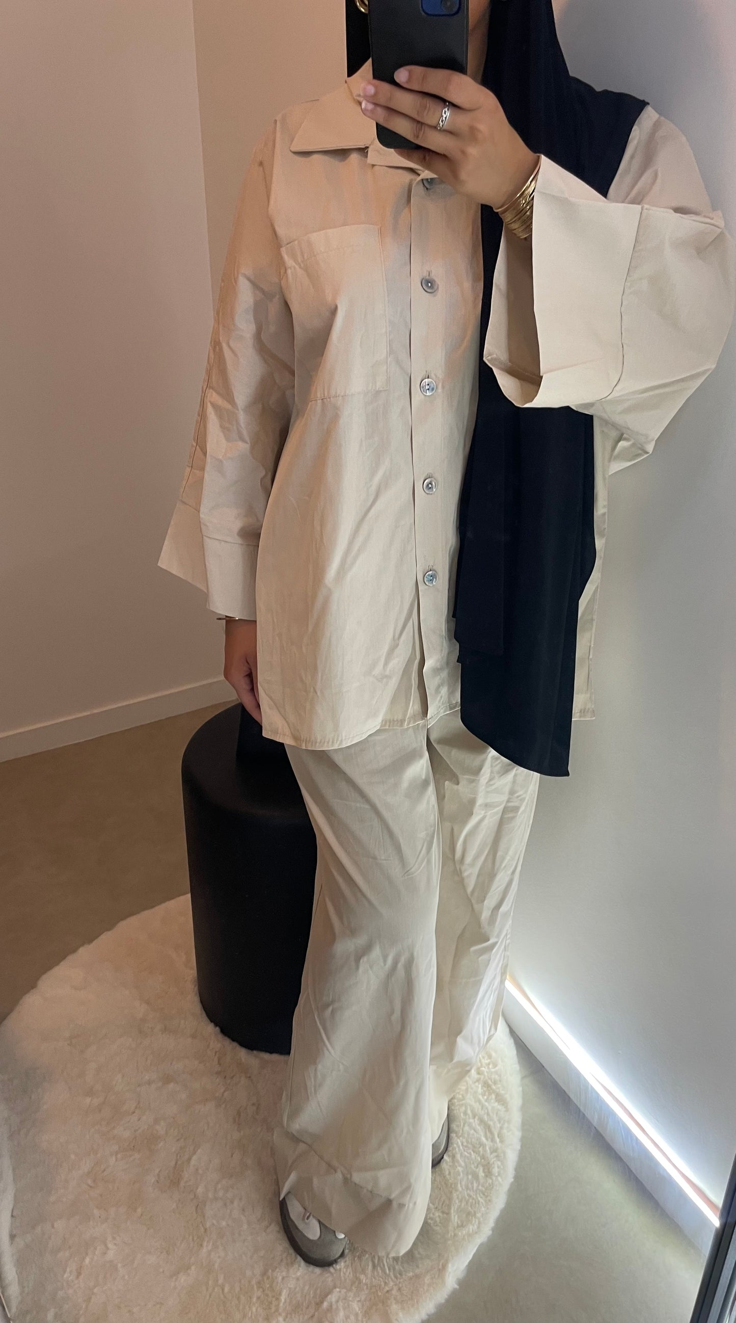Ensemble chemise BEIGE