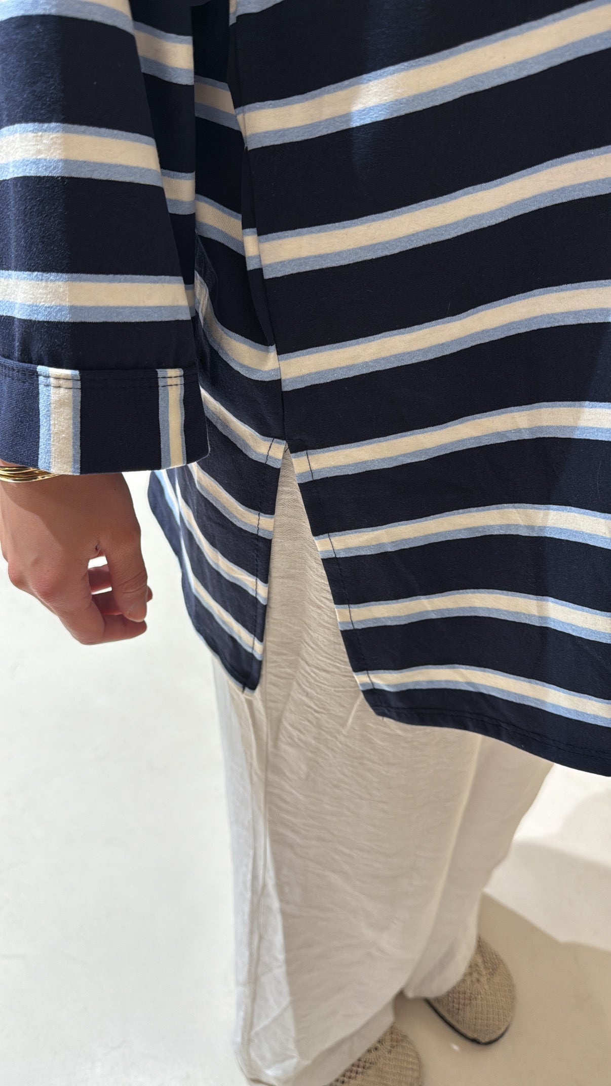 Tee shirt oversize marine