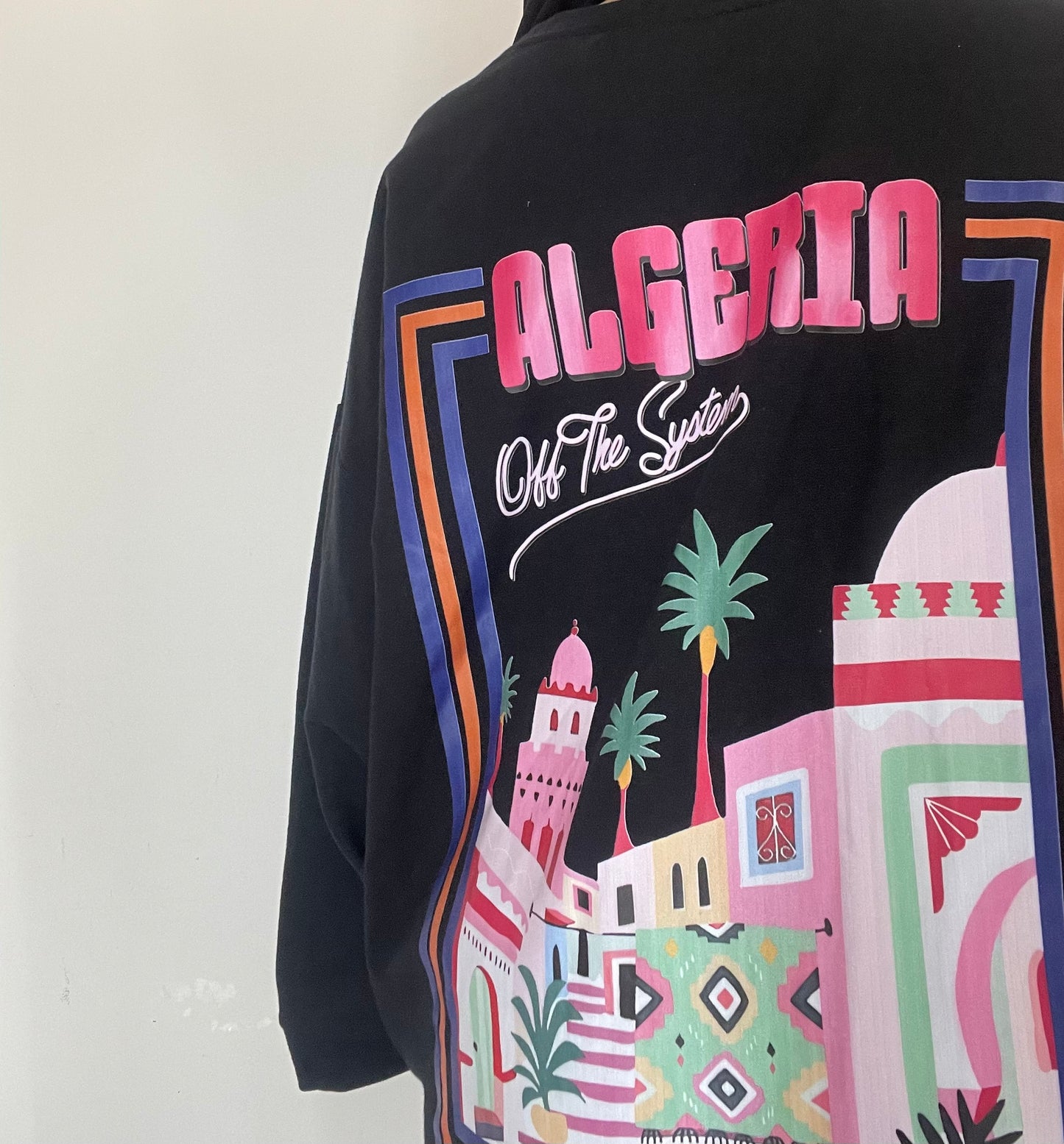 Tee shirt oversize noir ALGÉRIE
